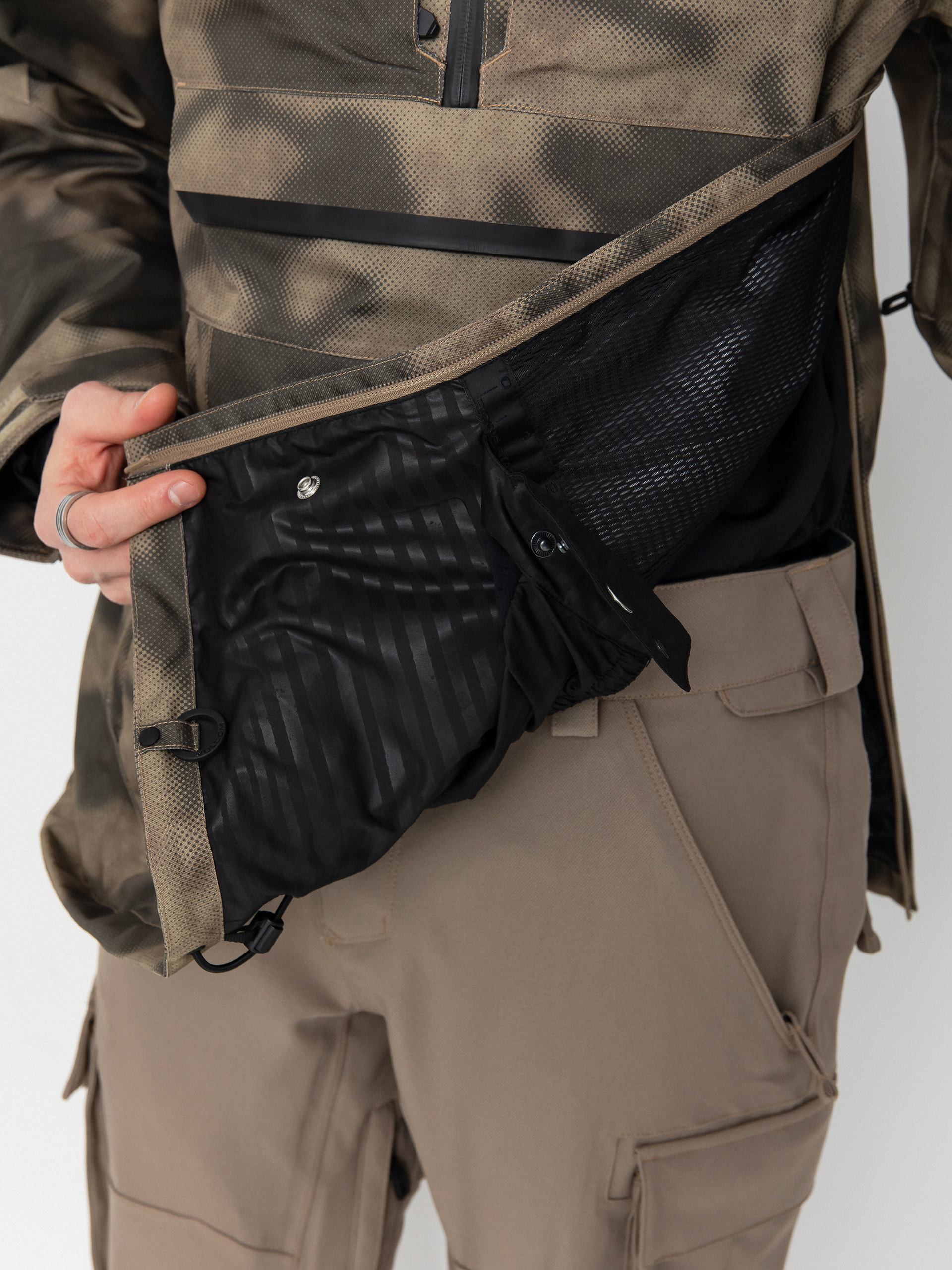 Pentru bărbați Geacă de snowboard Volcom Brighton Pullover (camouflage)