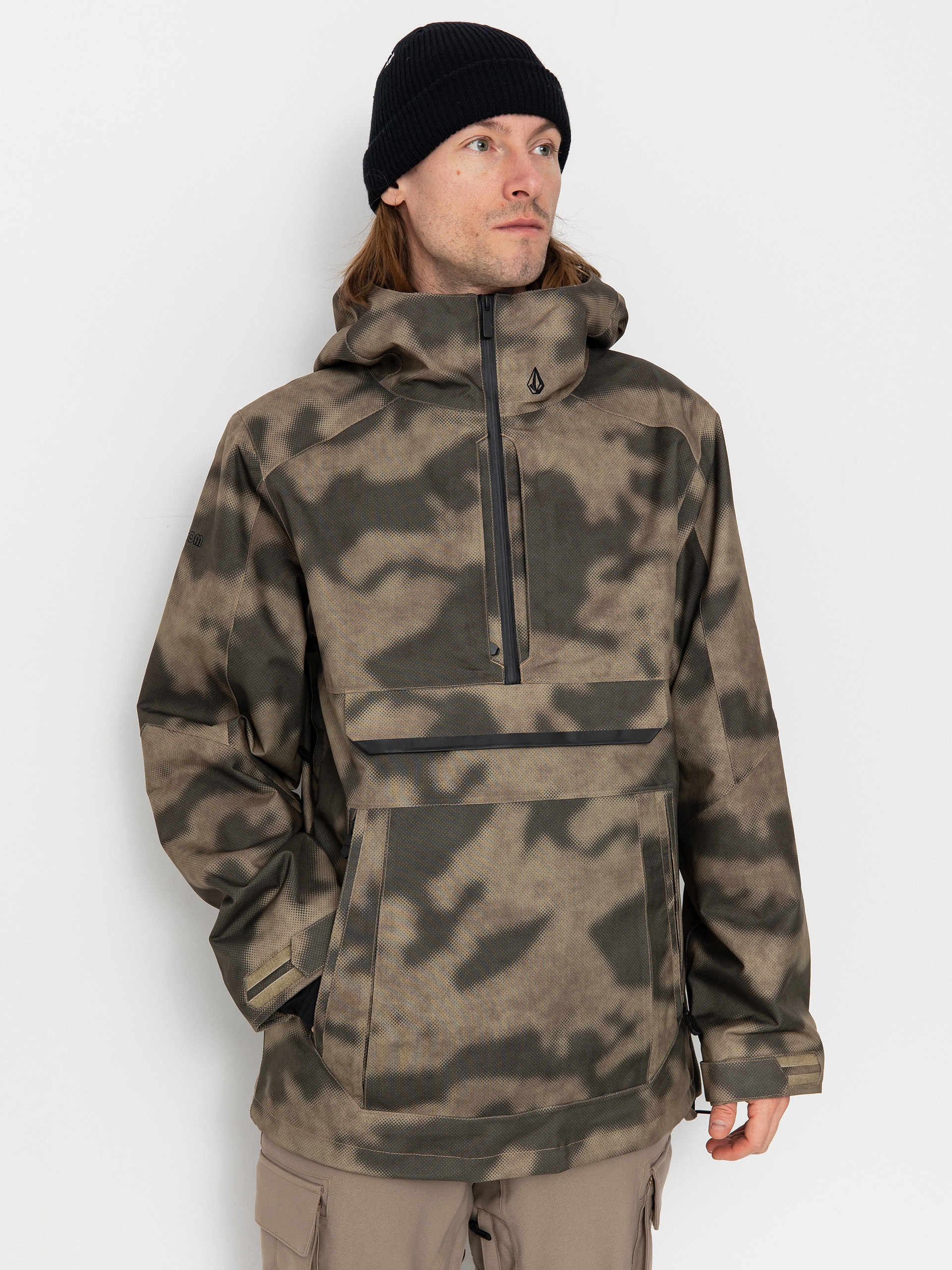 Pentru bărbați Geacă de snowboard Volcom Brighton Pullover (camouflage)
