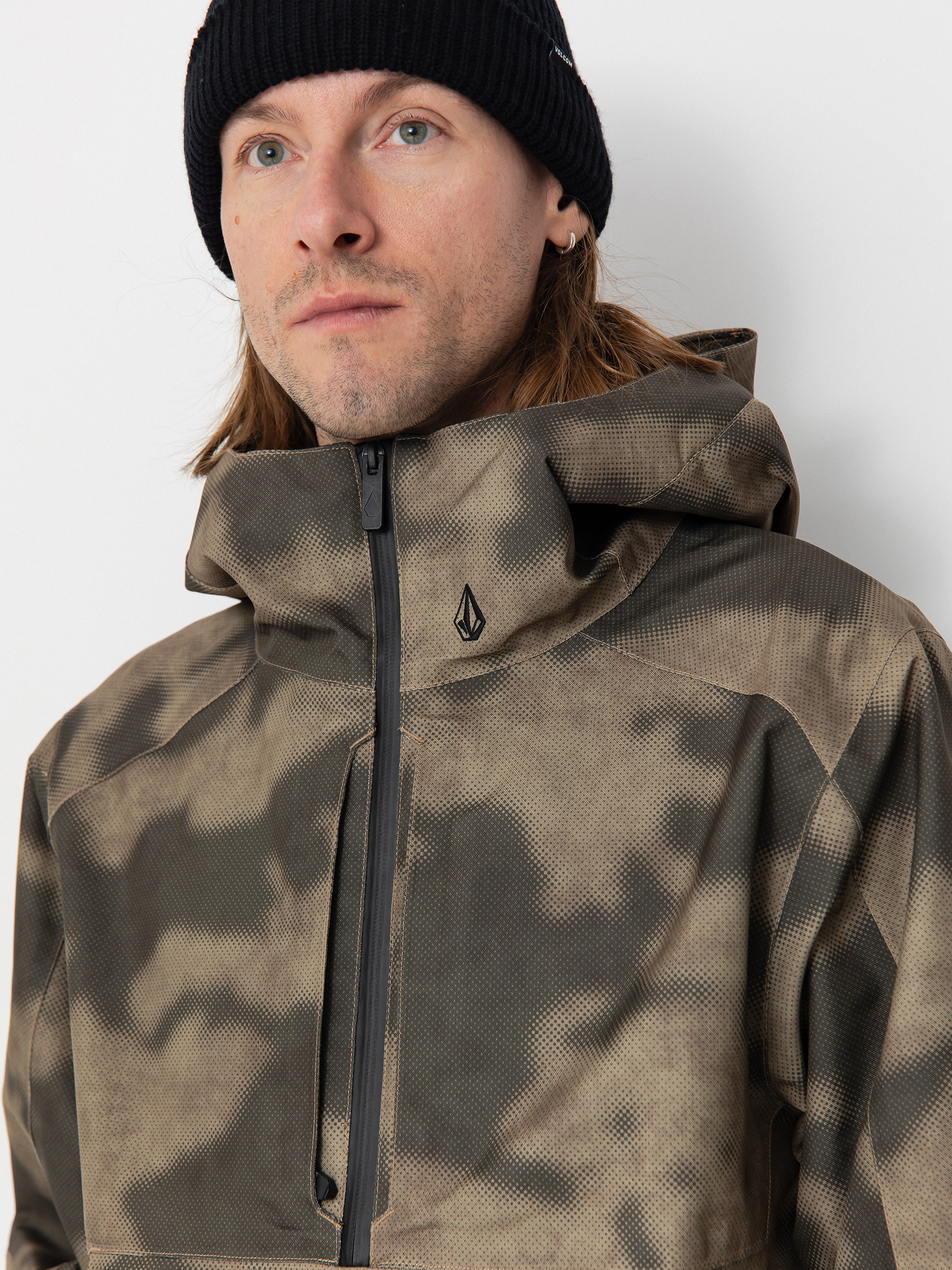 Pentru bărbați Geacă de snowboard Volcom Brighton Pullover (camouflage)