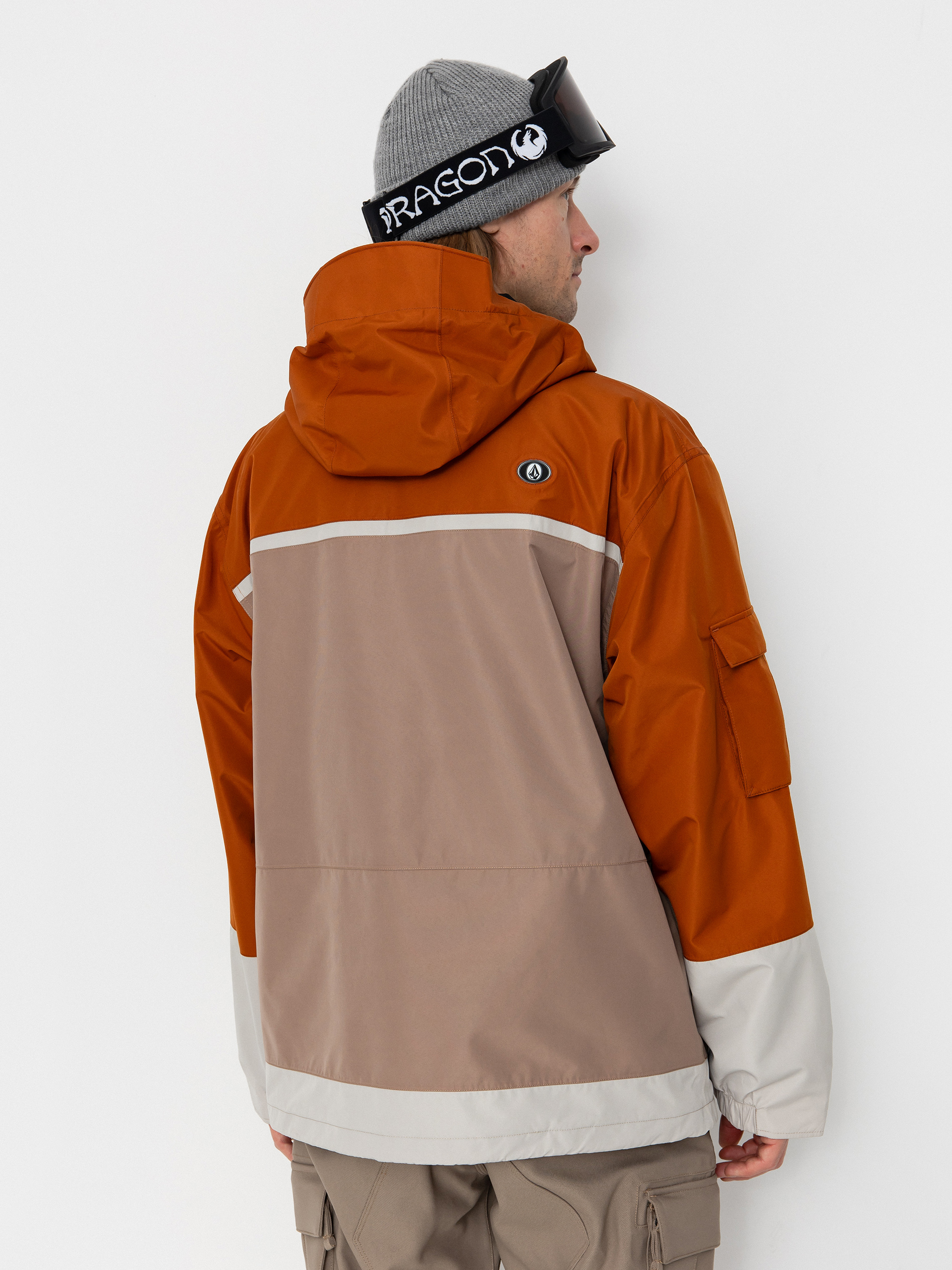 Pentru bărbați Geacă de snowboard Volcom Nightbreaker 20K (chestnut brown)