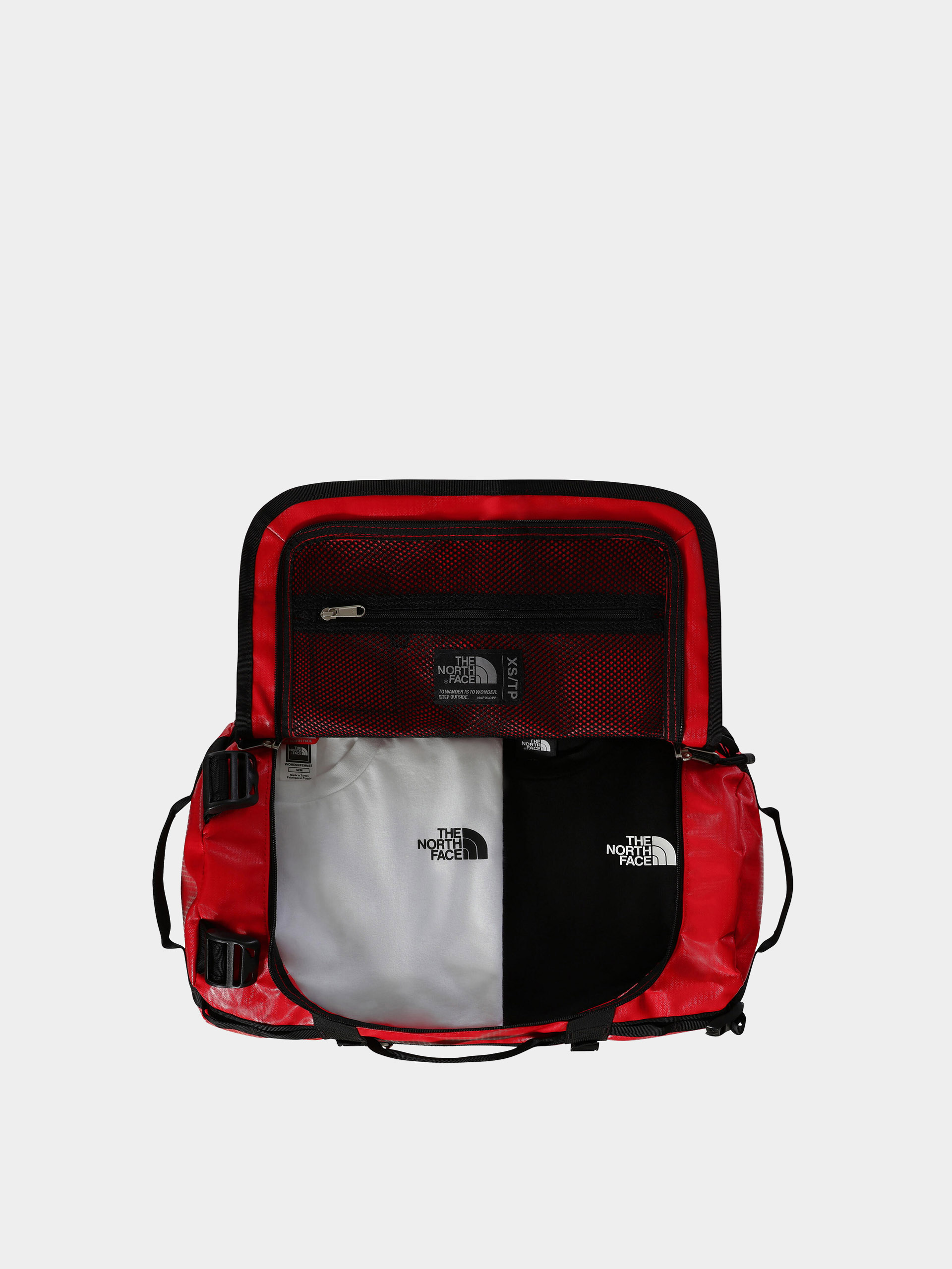 Geantă The North Face Base Camp Duffel XS (tnf red tnf black npf)