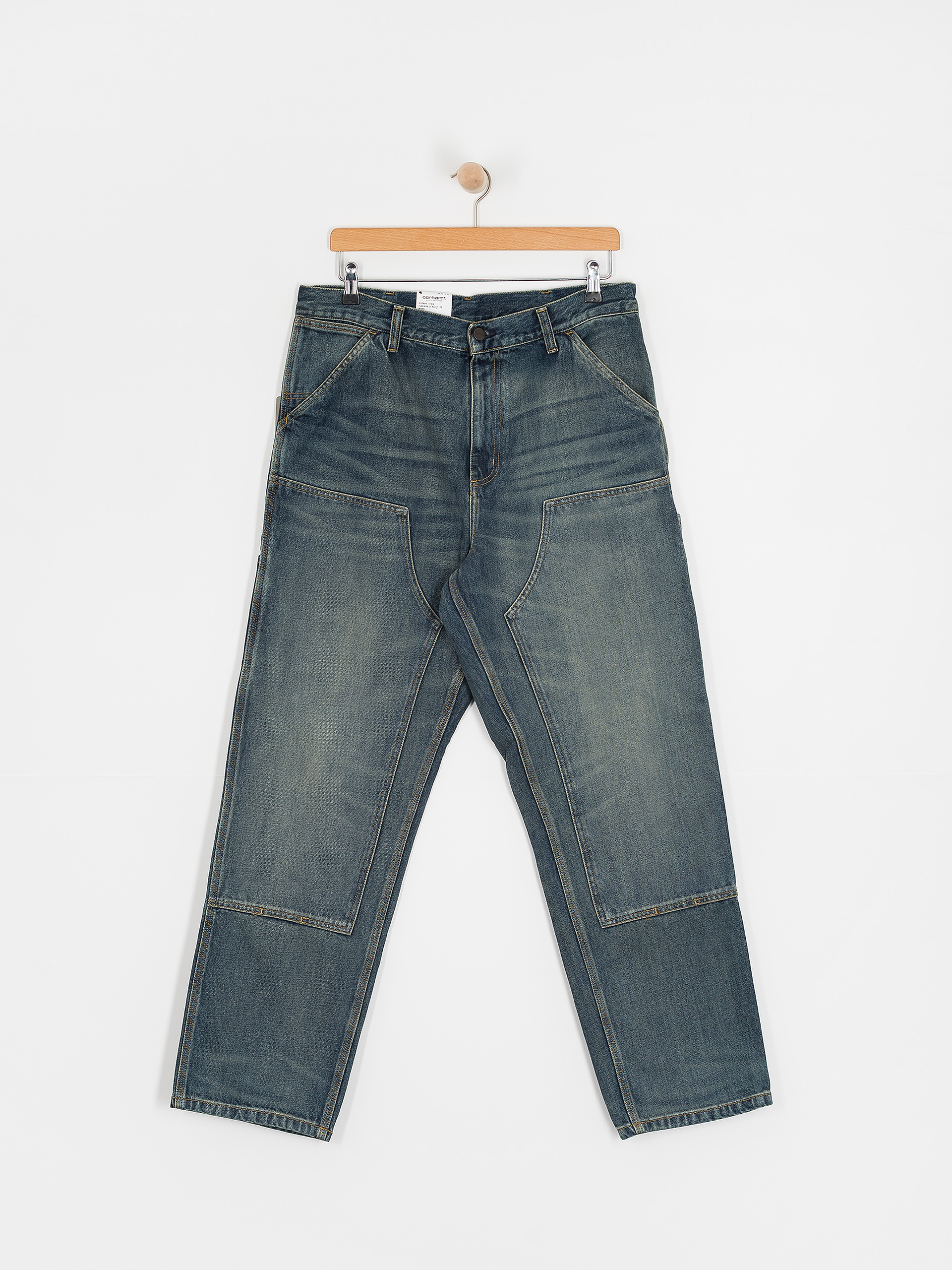 Pantaloni Carhartt WIP Double Knee (blue)