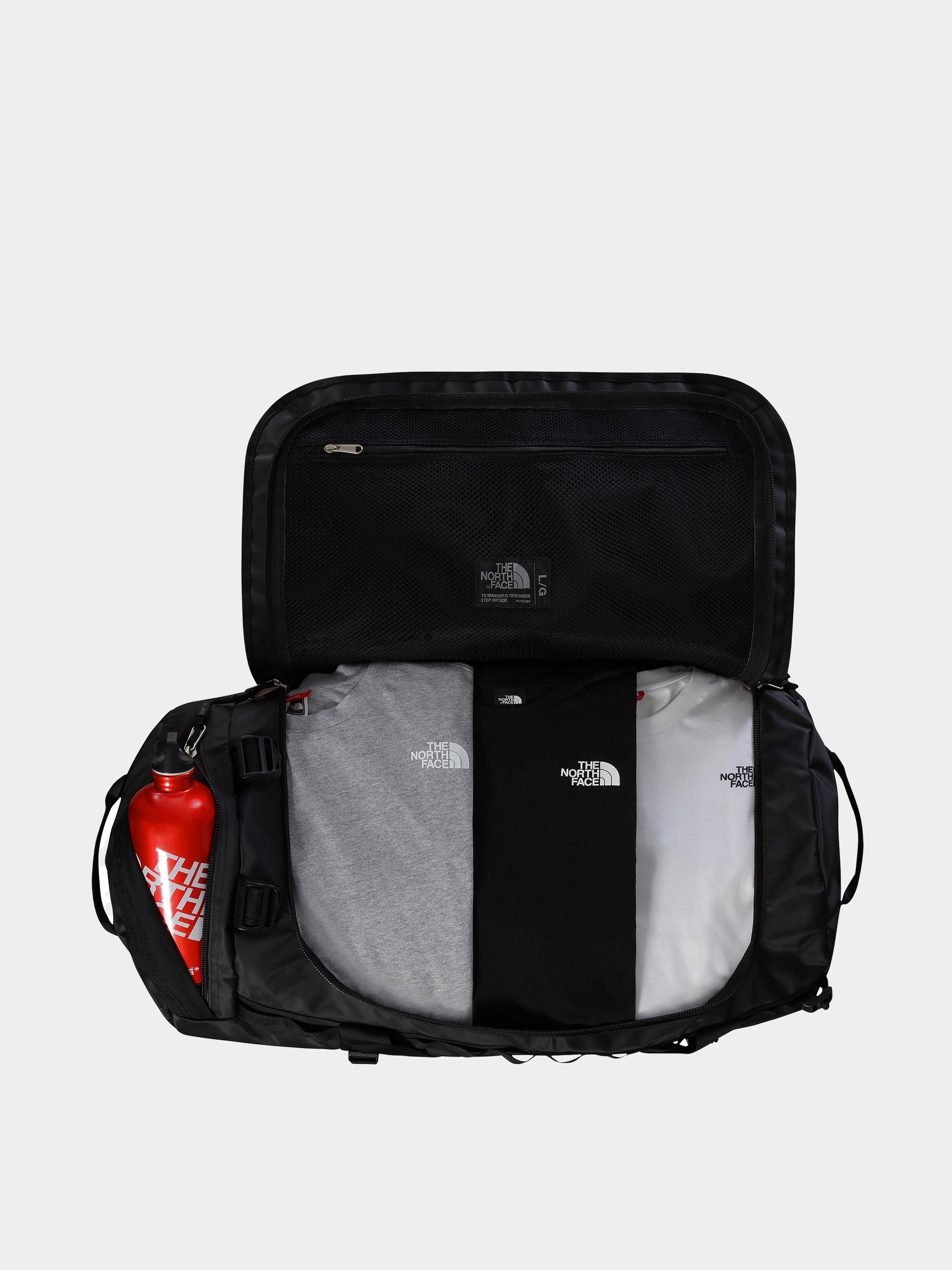 Geantă The North Face Base Camp Duffel L (tnf black tnf white npf)