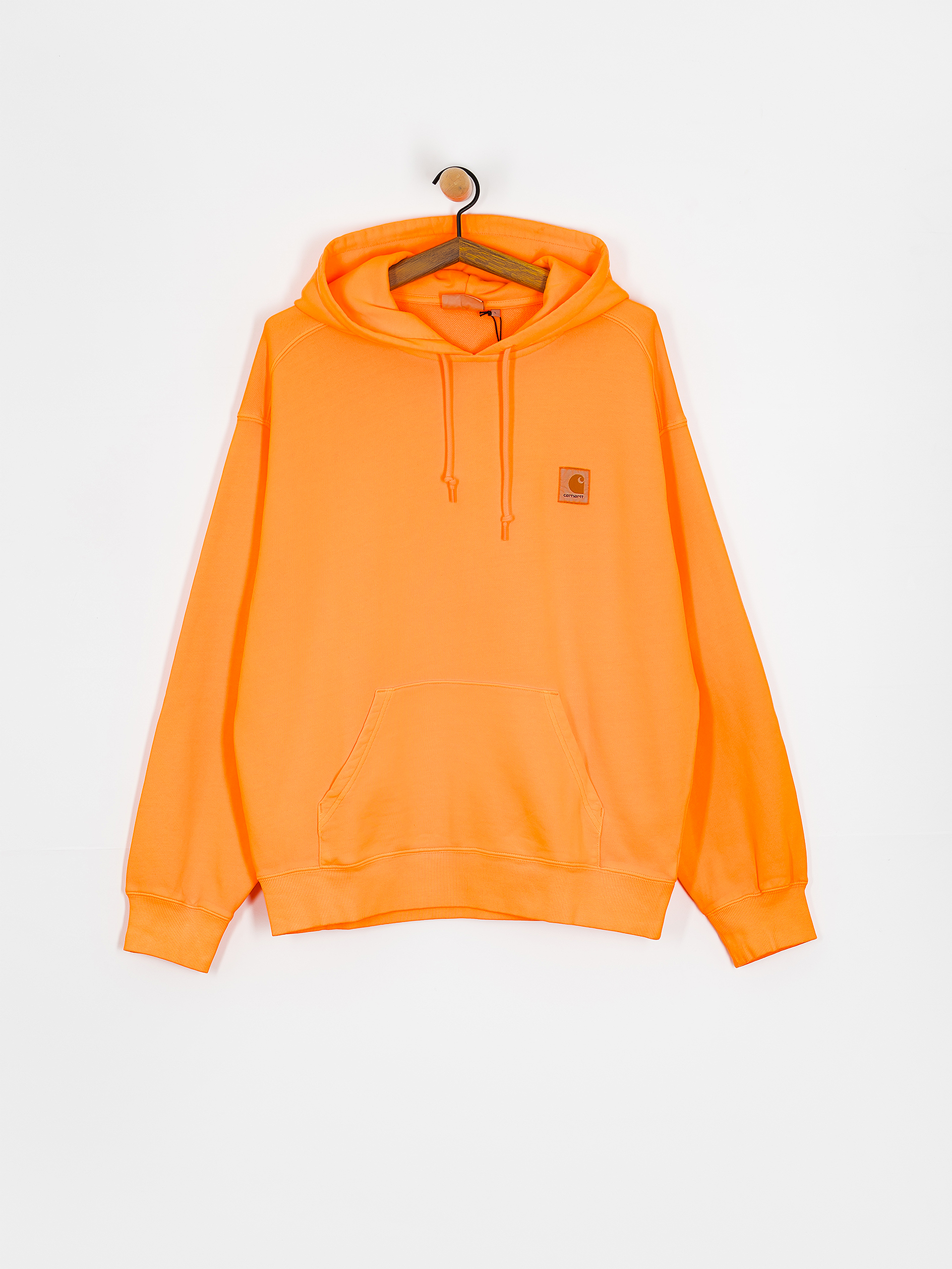 Hanorac cu glugă Carhartt WIP Industry HD (lumo orange)