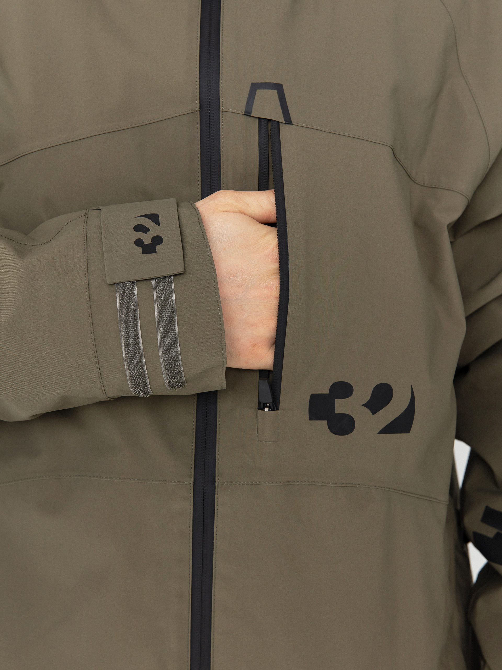 Pentru bărbați Geacă de snowboard ThirtyTwo Lashed Insulated (olive)