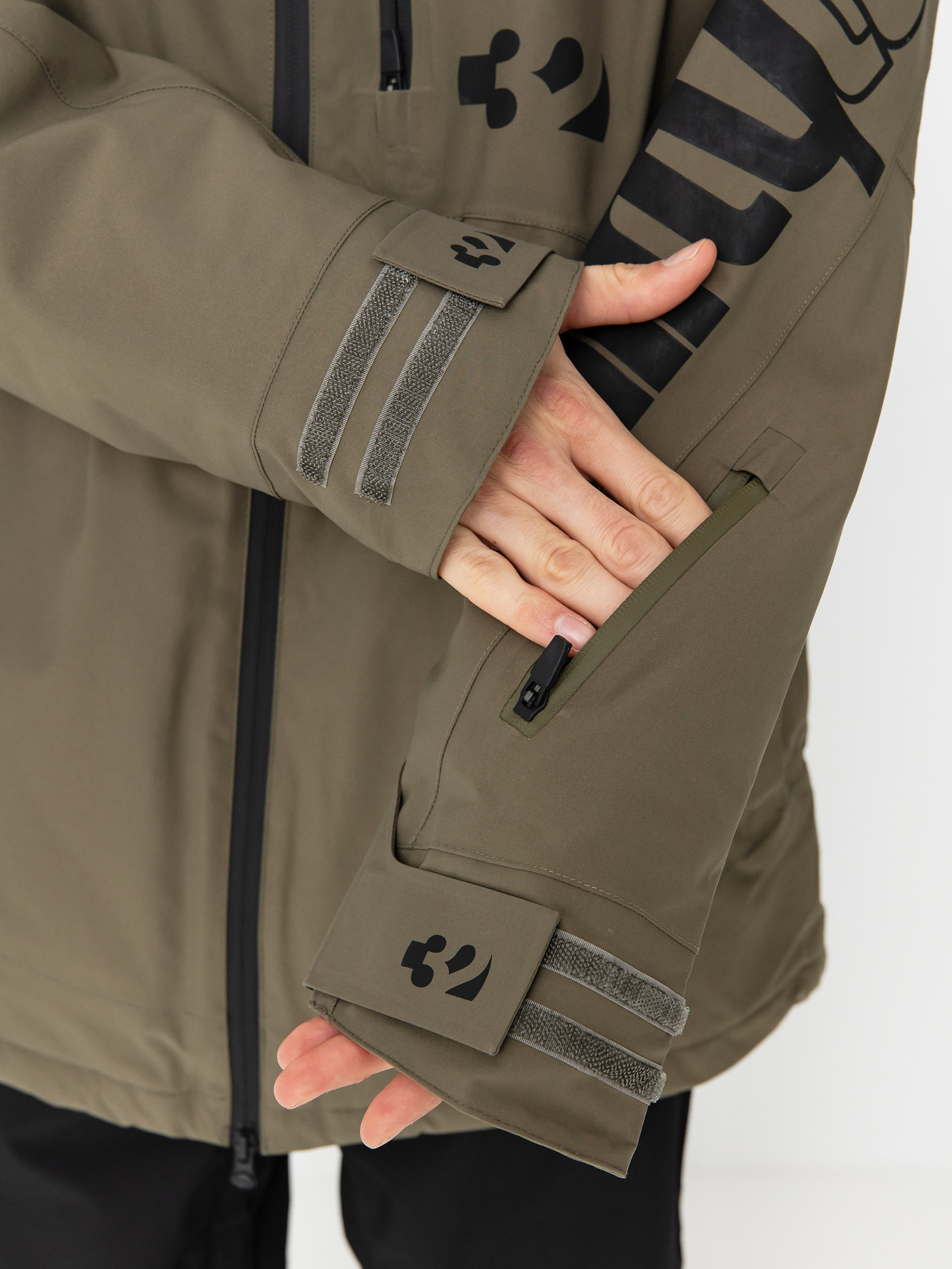 Pentru bărbați Geacă de snowboard ThirtyTwo Lashed Insulated (olive)