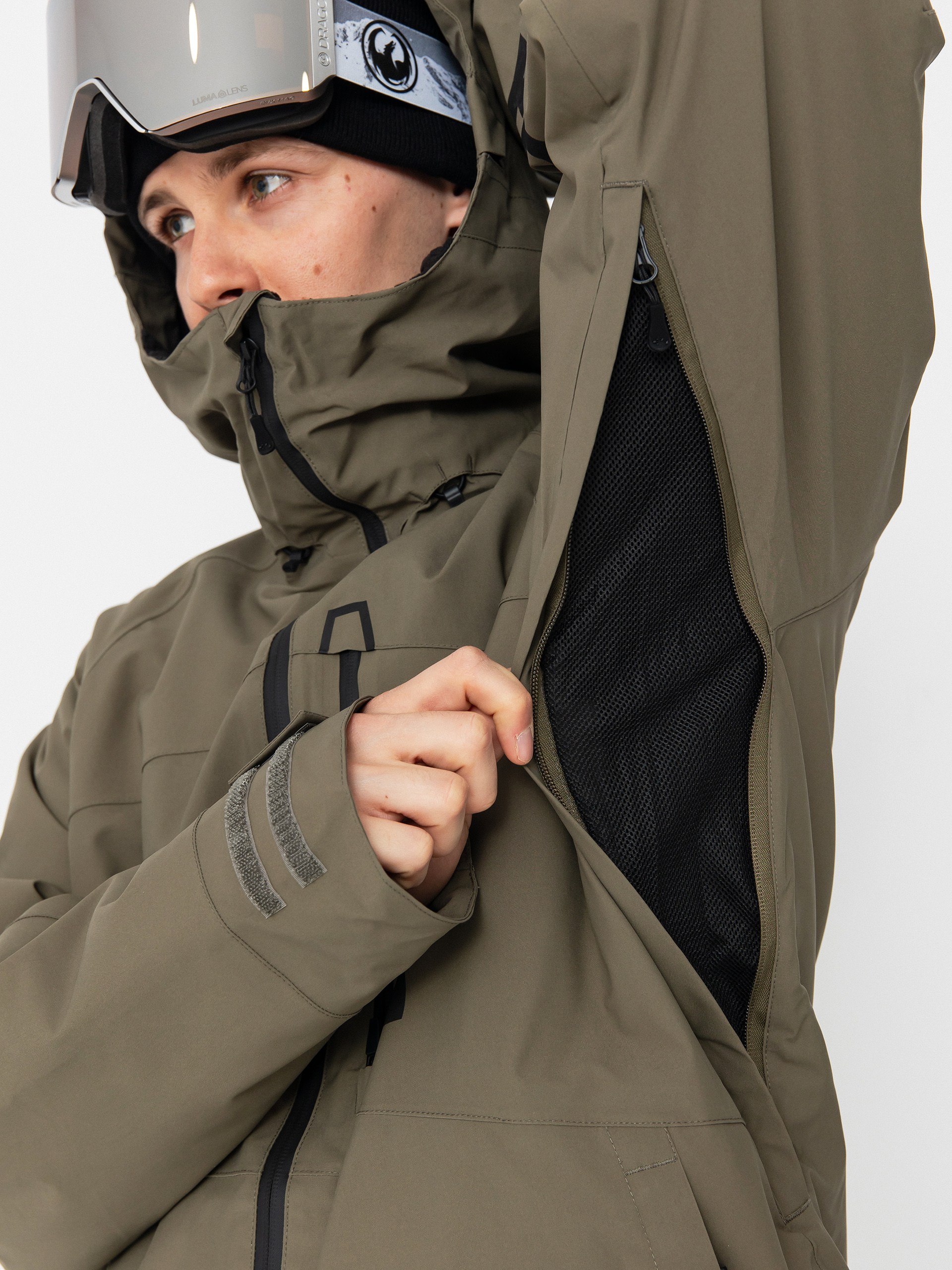 Pentru bărbați Geacă de snowboard ThirtyTwo Lashed Insulated (olive)