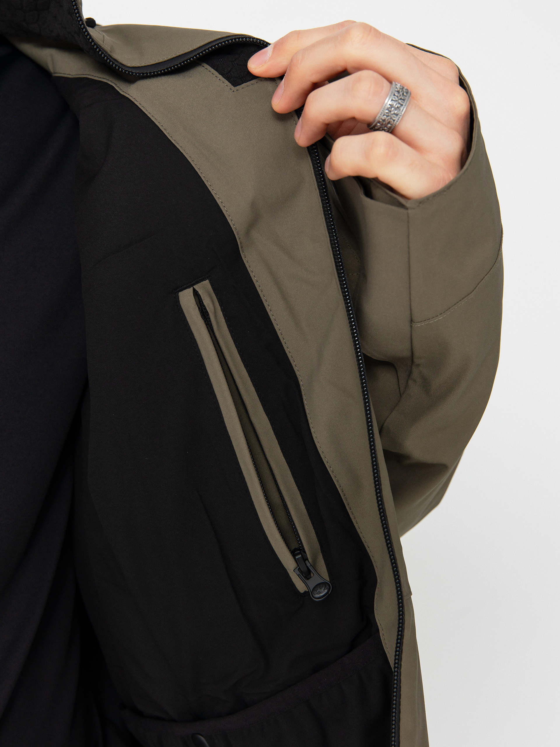 Pentru bărbați Geacă de snowboard ThirtyTwo Lashed Insulated (olive)