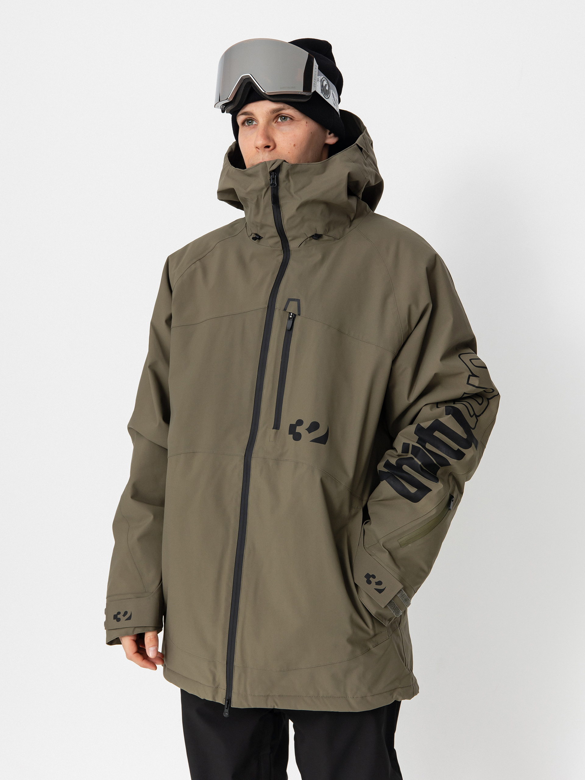 Pentru bărbați Geacă de snowboard ThirtyTwo Lashed Insulated (olive)