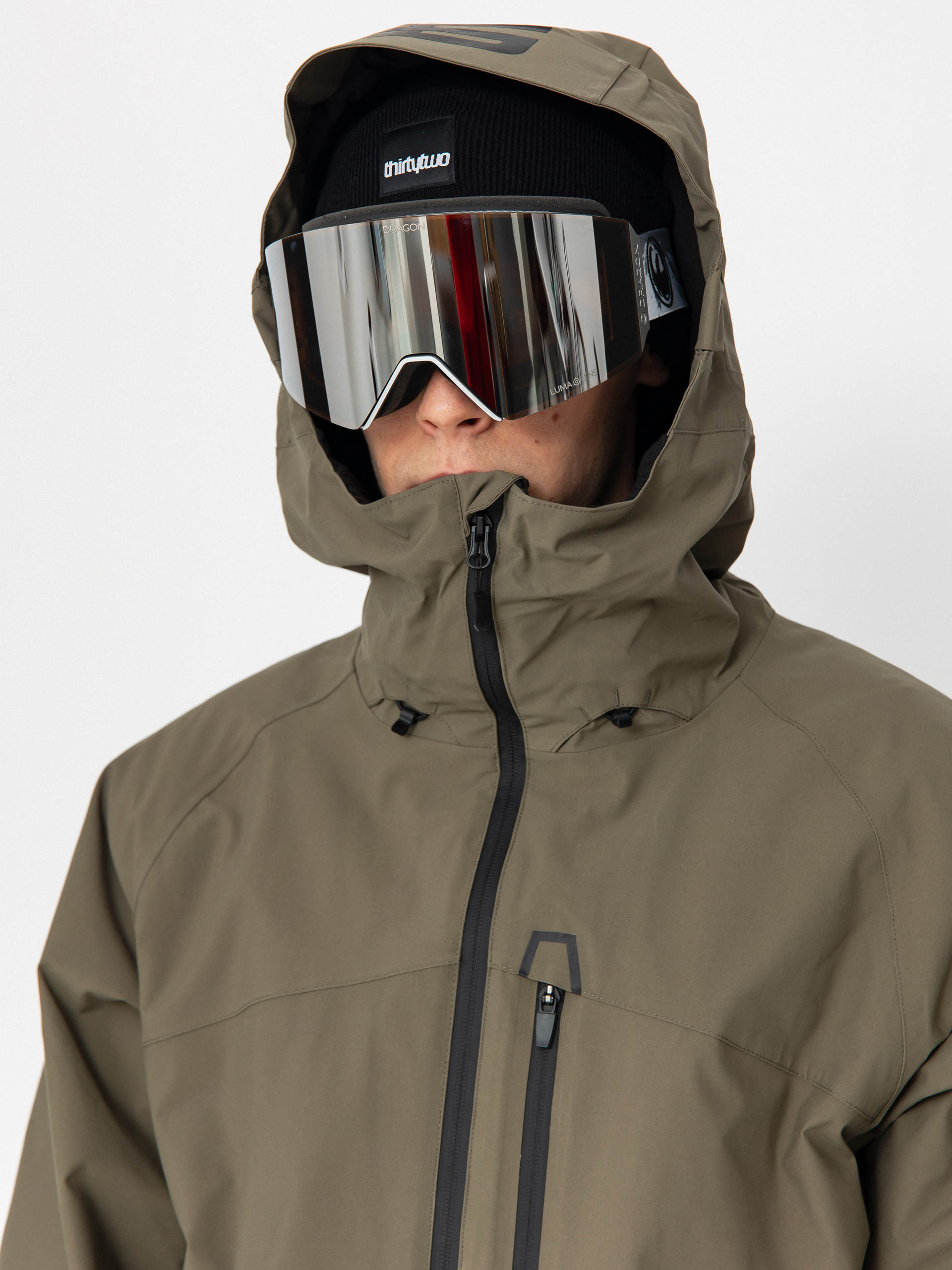 Pentru bărbați Geacă de snowboard ThirtyTwo Lashed Insulated (olive)