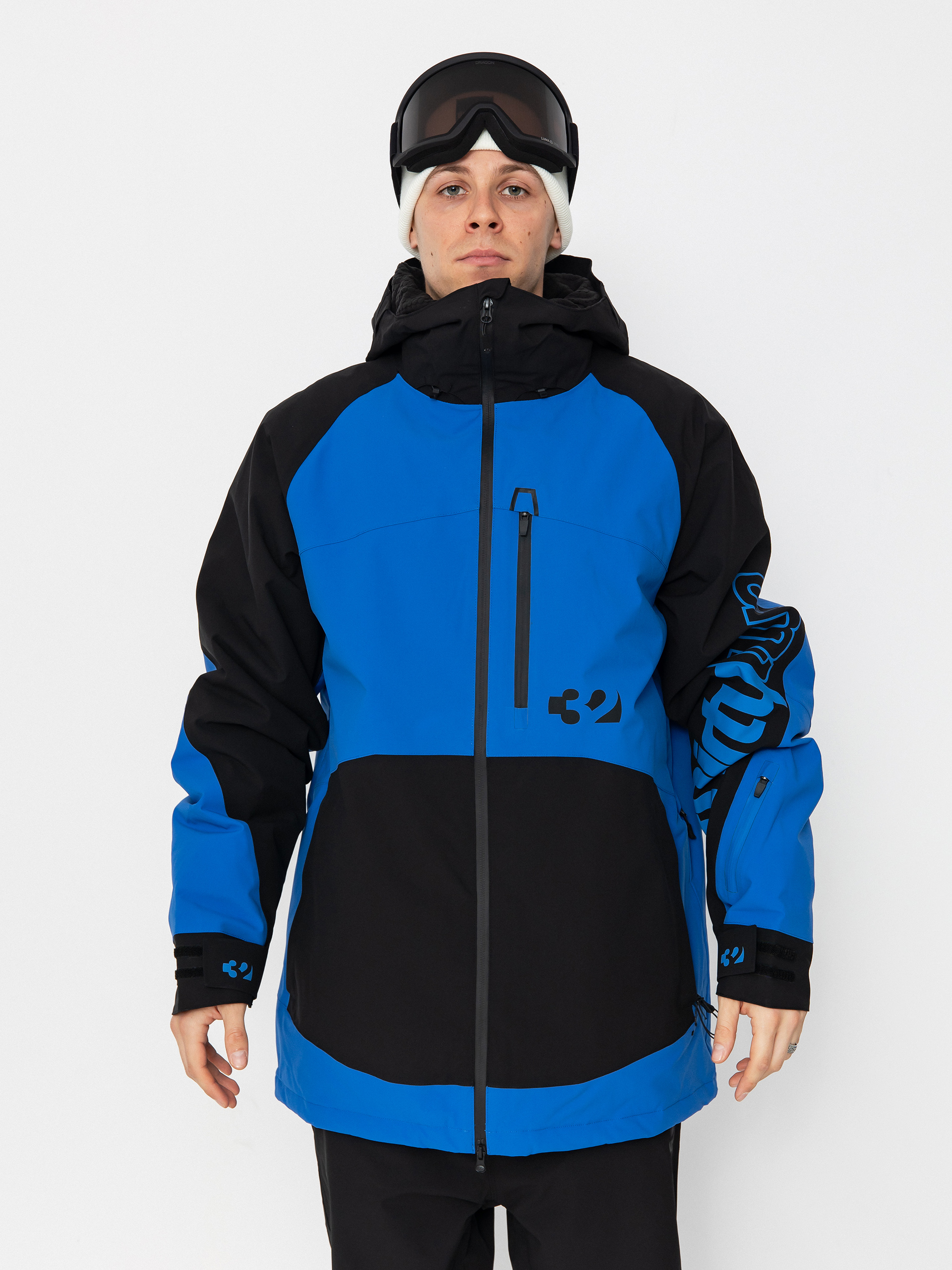 Pentru bărbați Geacă de snowboard ThirtyTwo Lashed Insulated (black/blue)