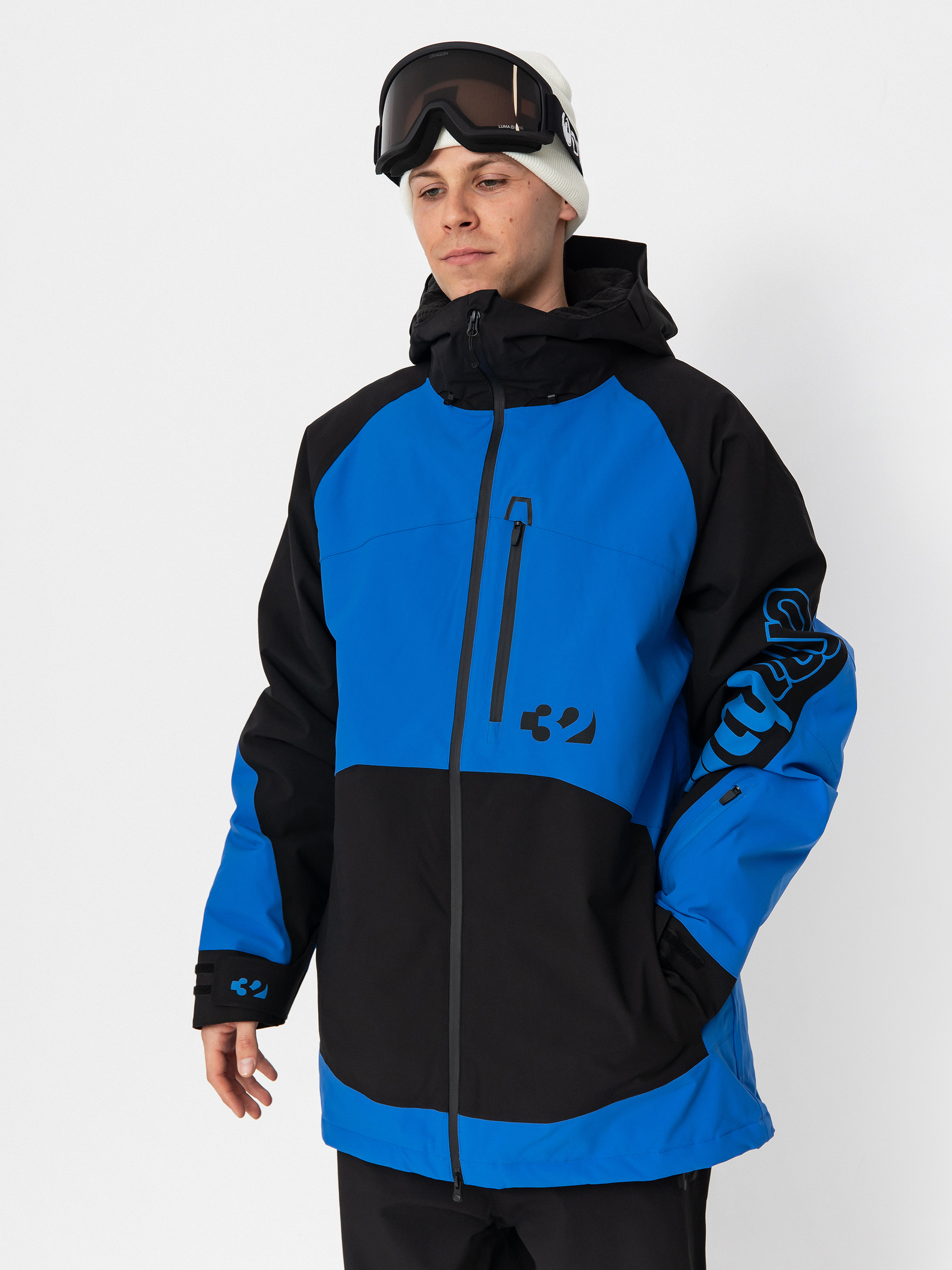 Pentru bărbați Geacă de snowboard ThirtyTwo Lashed Insulated (black/blue)