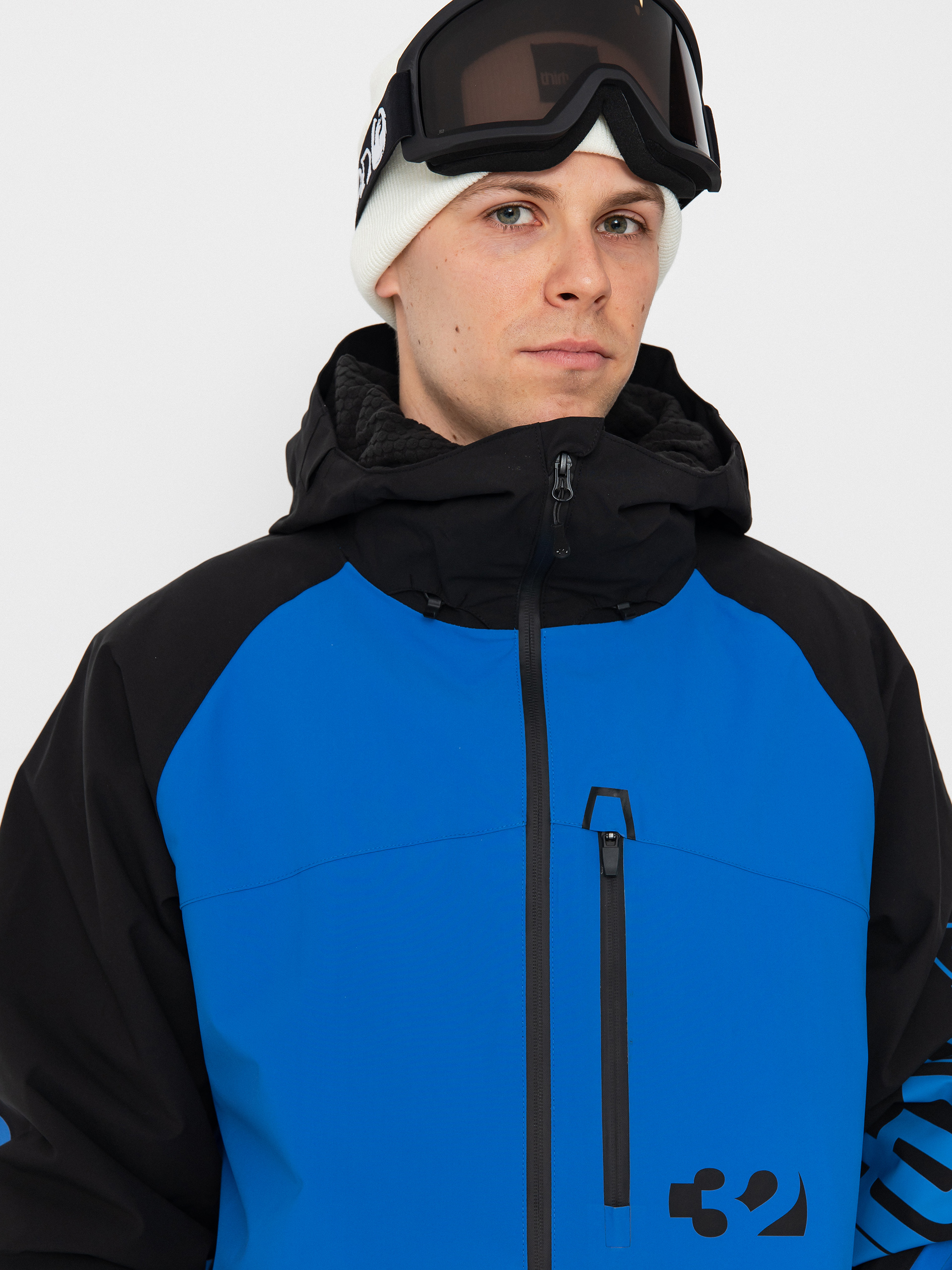 Pentru bărbați Geacă de snowboard ThirtyTwo Lashed Insulated (black/blue)