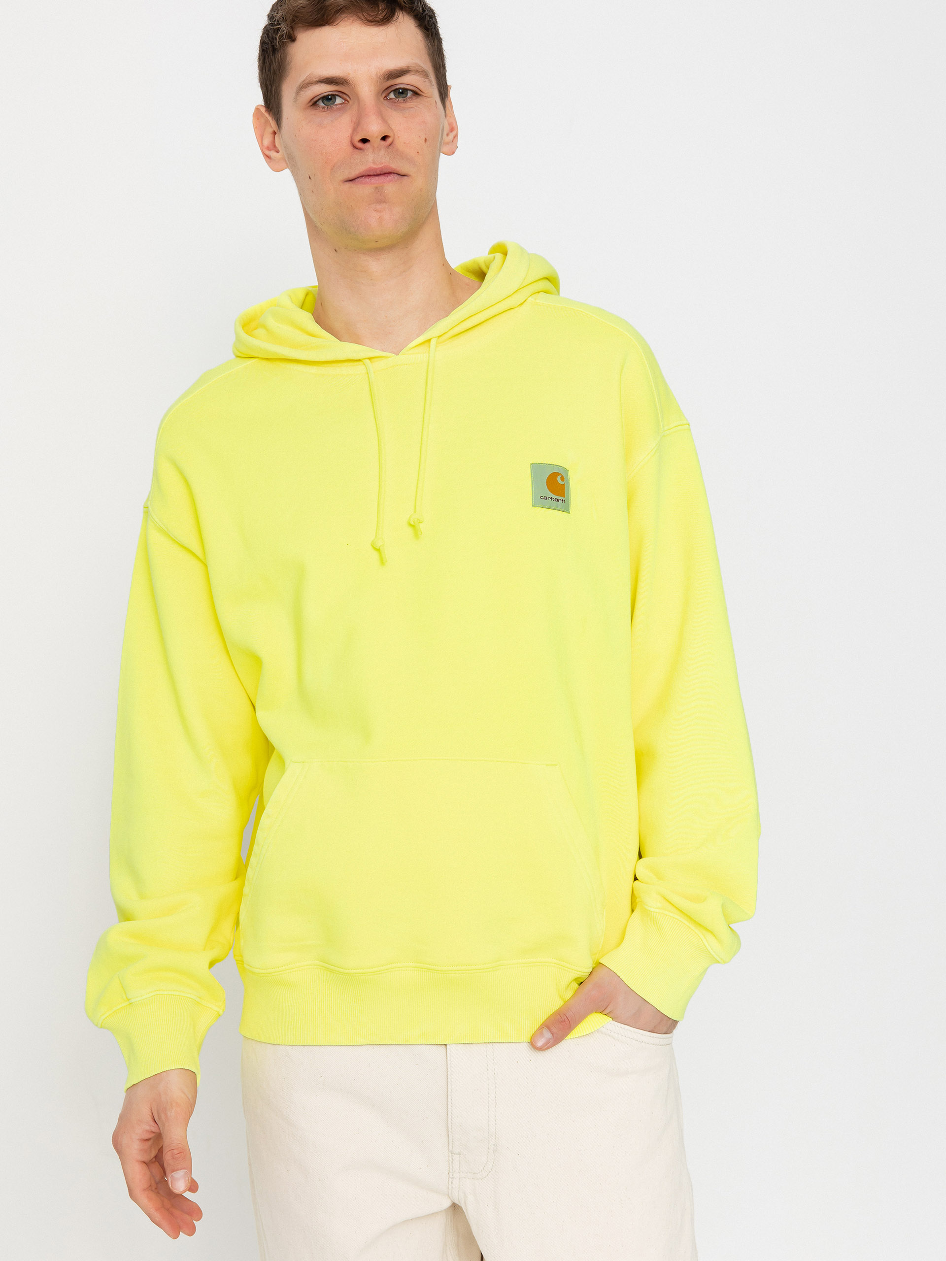 Hanorac cu glugu0103 Carhartt WIP Industry HD (lumo yellow)