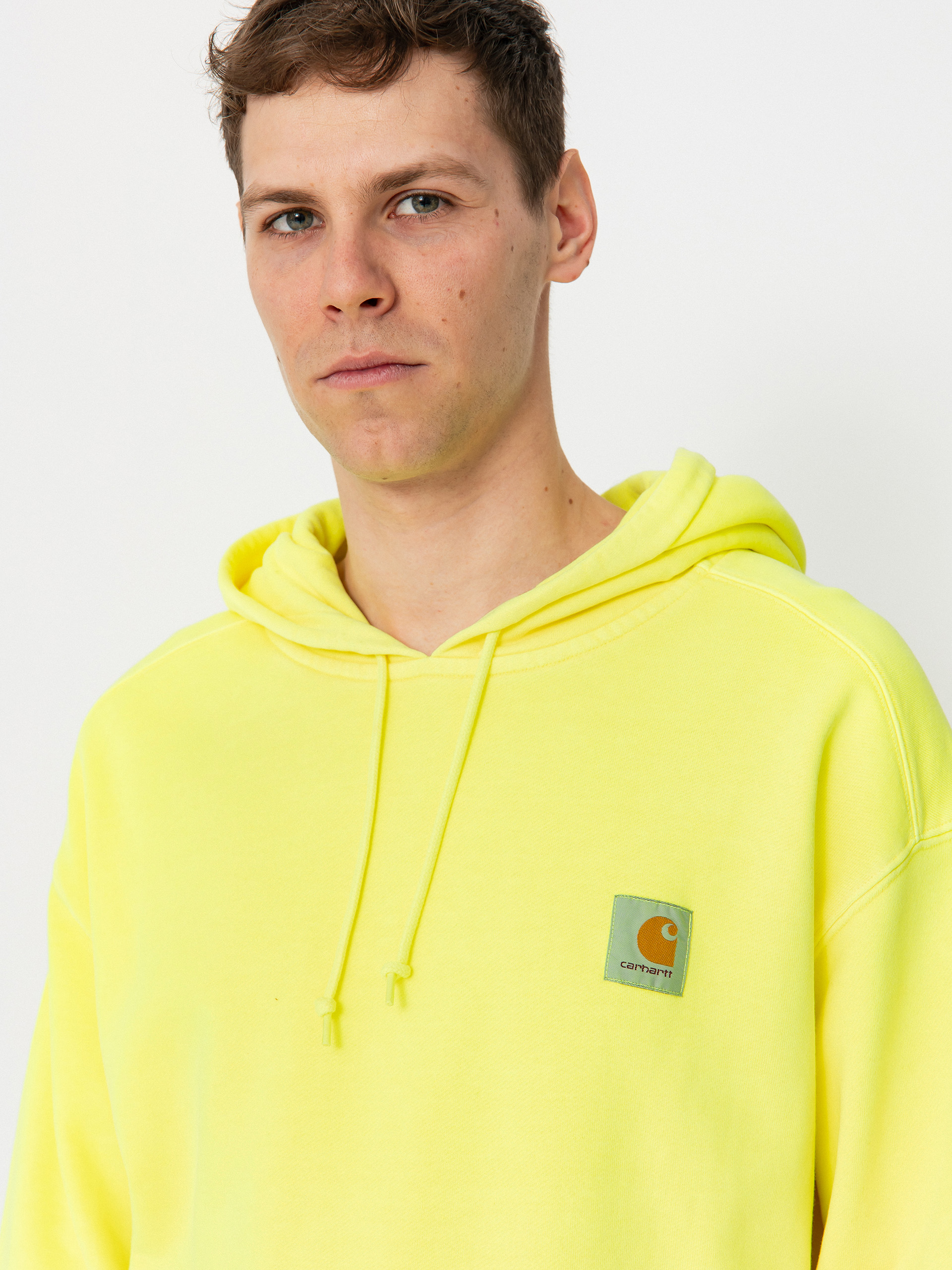 Hanorac cu glugă Carhartt WIP Industry HD (lumo yellow)