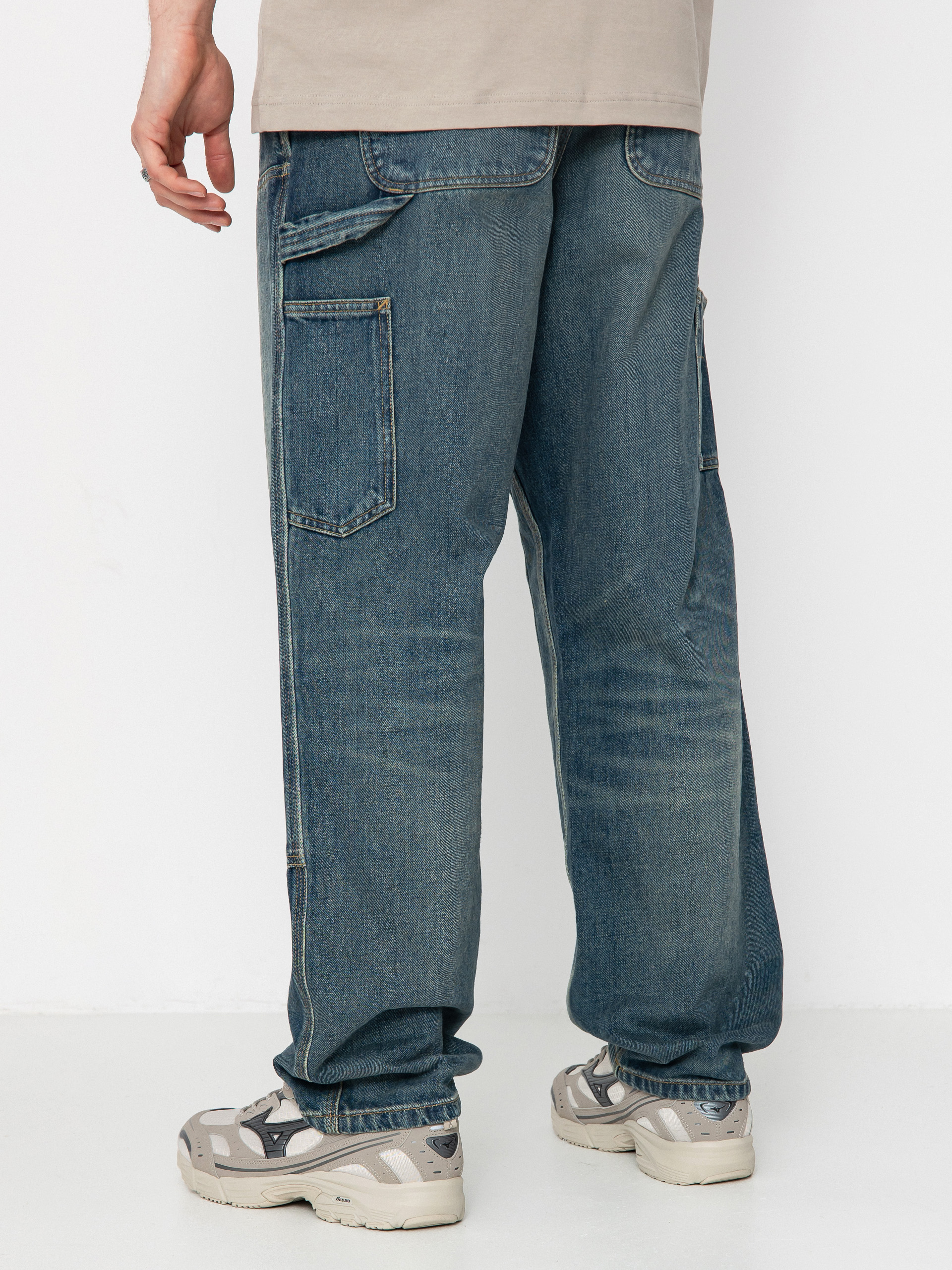 Pantaloni Carhartt WIP Double Knee (blue)