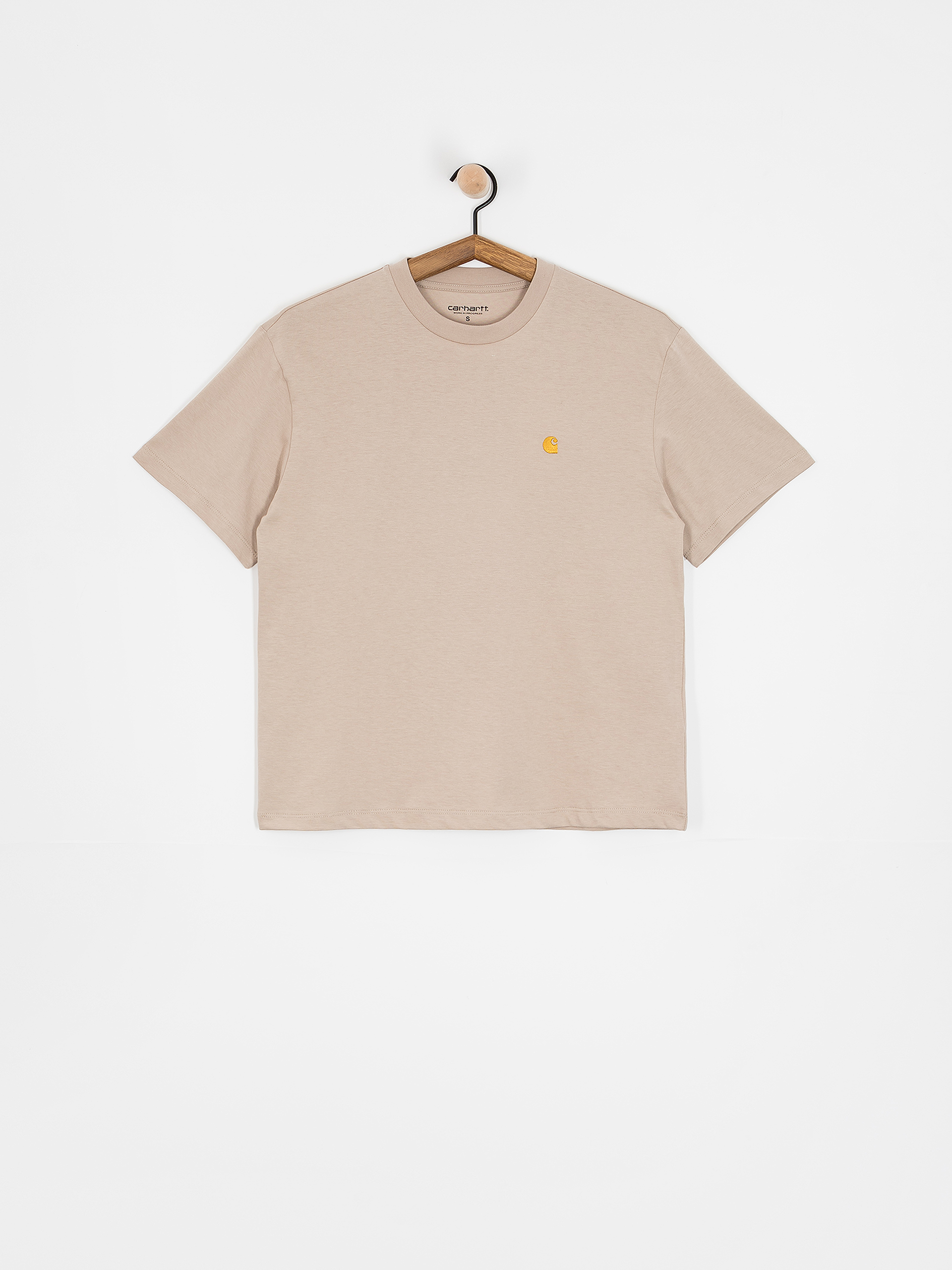 Tricou Carhartt WIP Chase Wmn (dusky beige/gold)