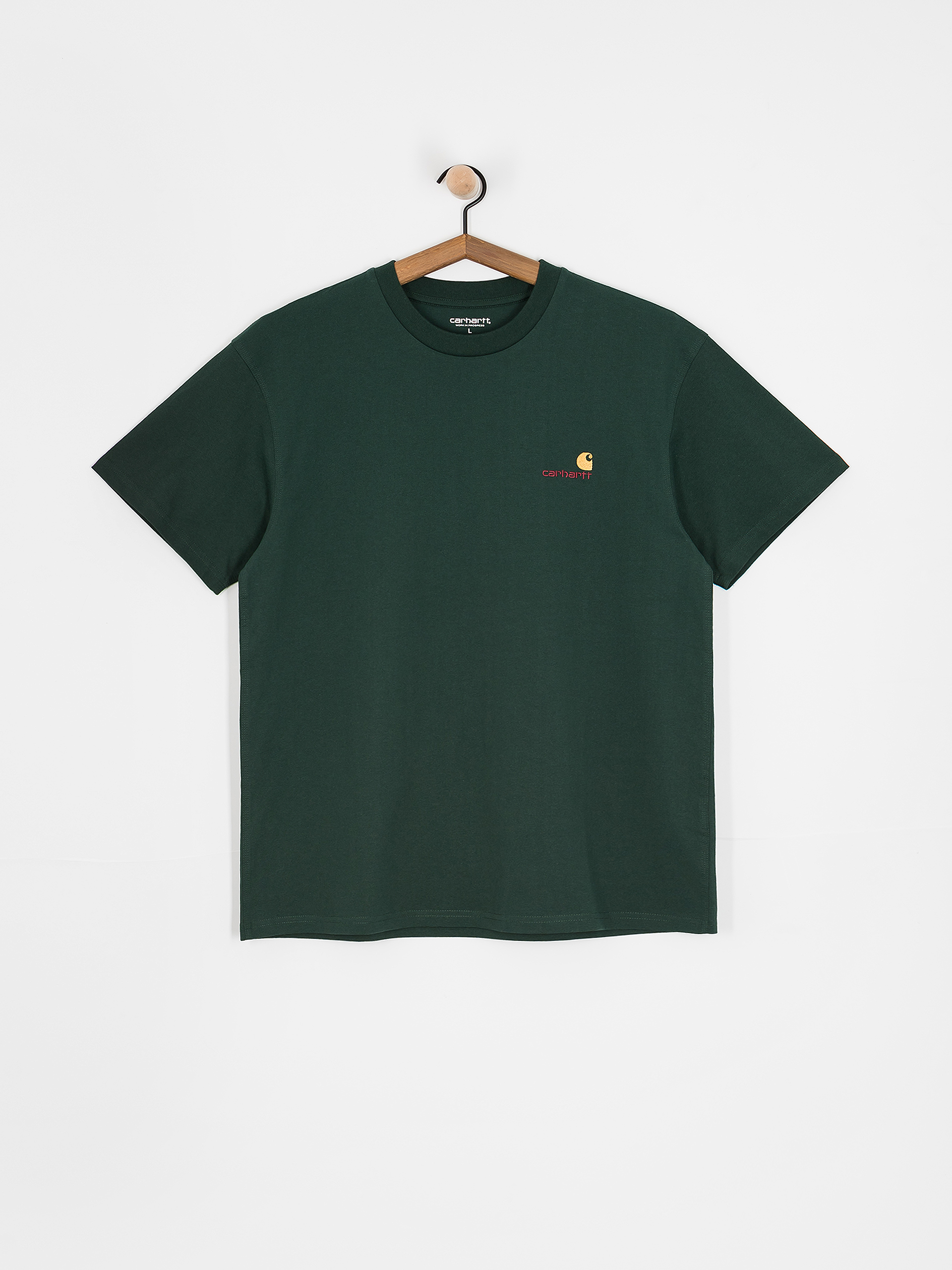 Tricou Carhartt WIP American Script (conifer)