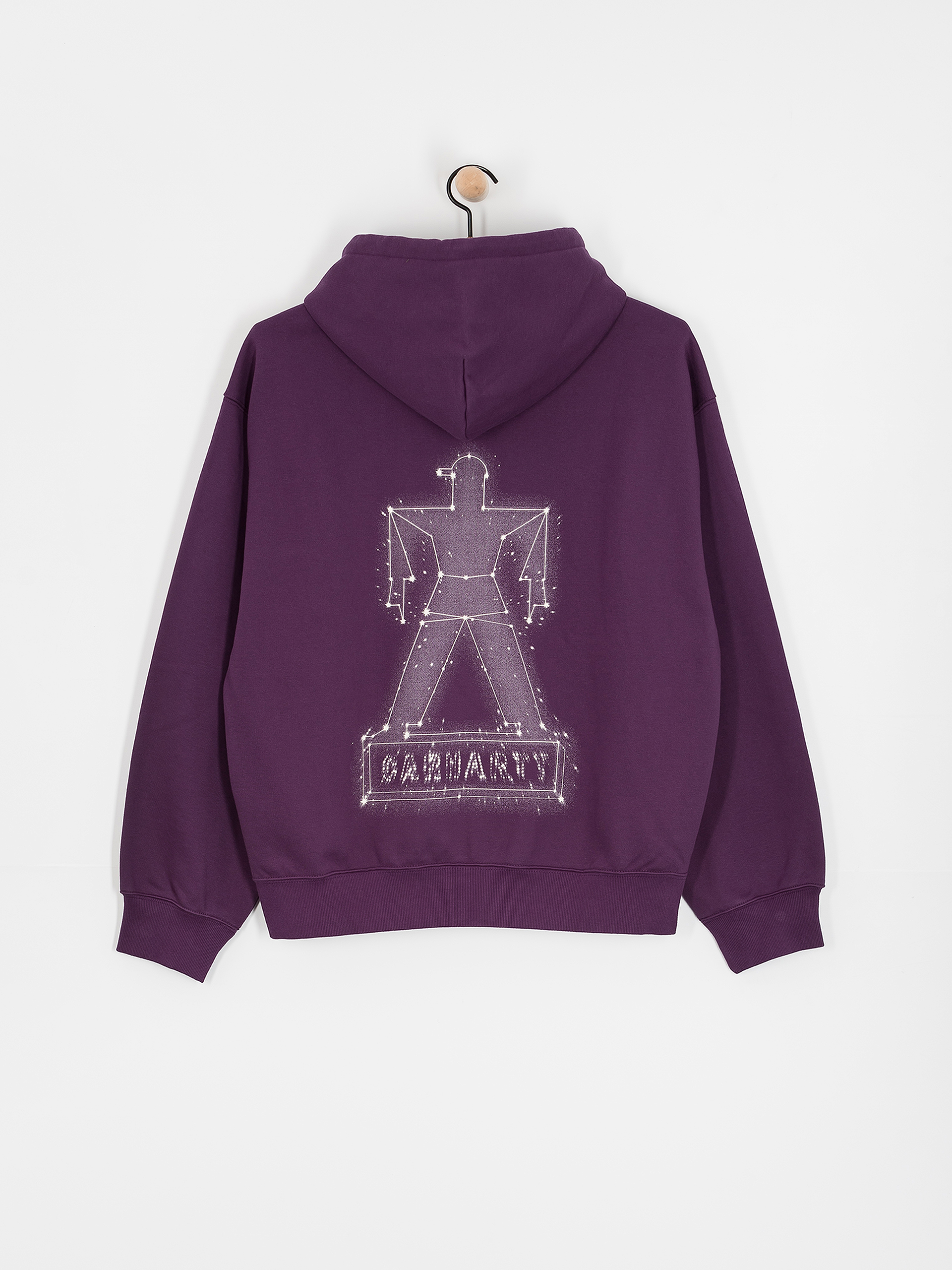 Hanorac cu glugă Carhartt WIP Stargazer HD (huckleberry/wax)