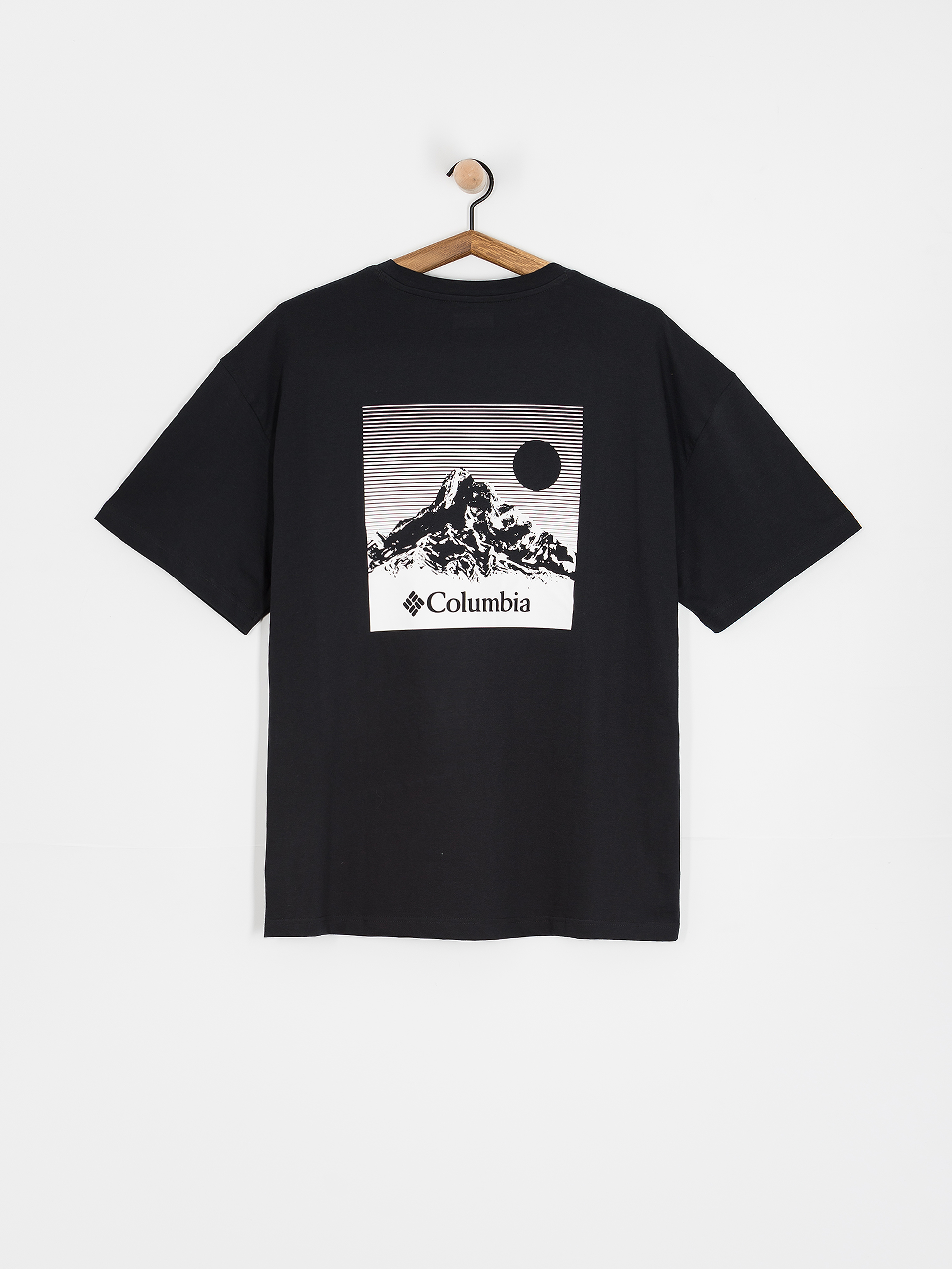 Tricou Columbia Black Butte Graphic (black/linear v)