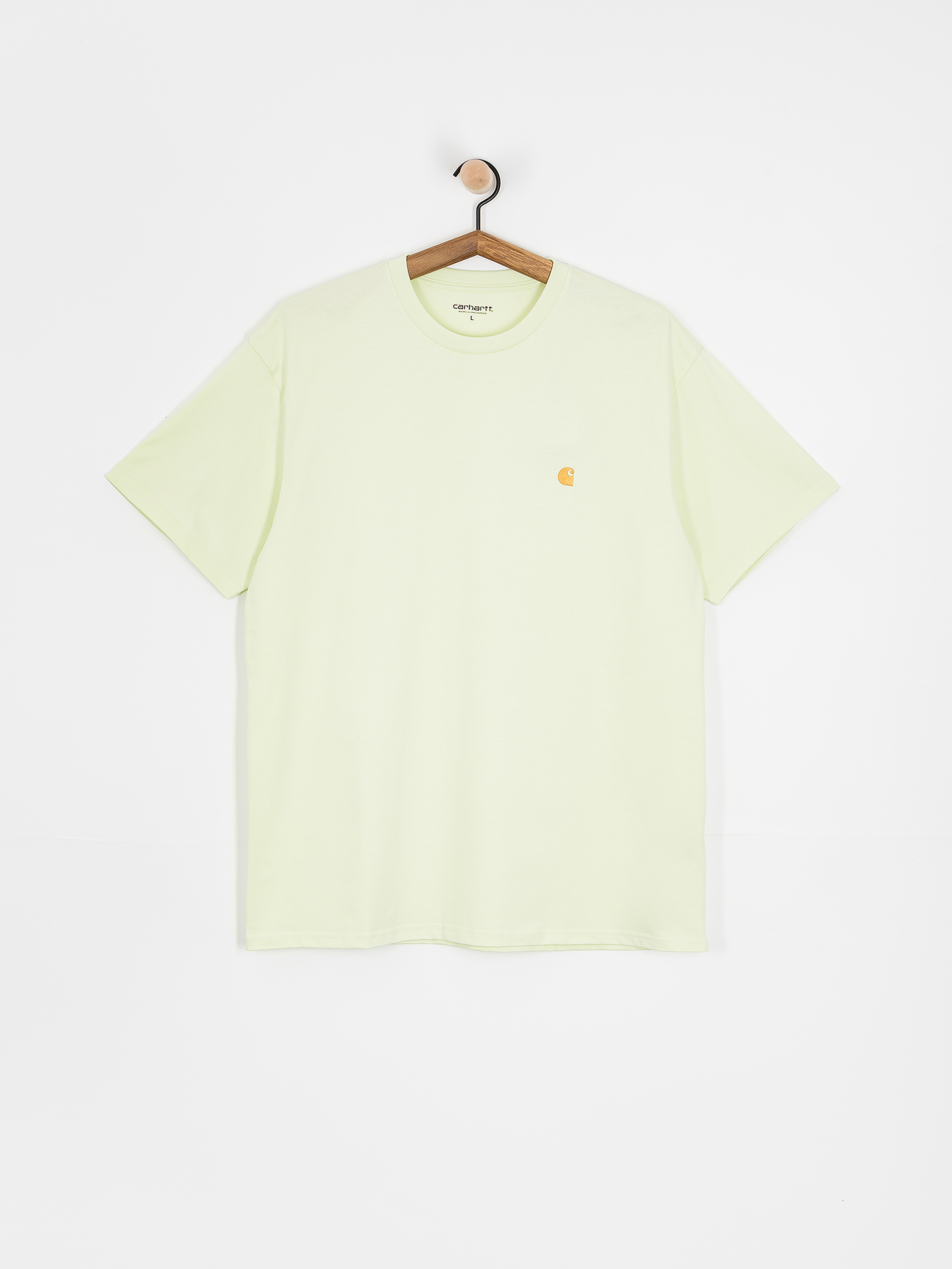 Tricou Carhartt WIP Chase (air green/gold)