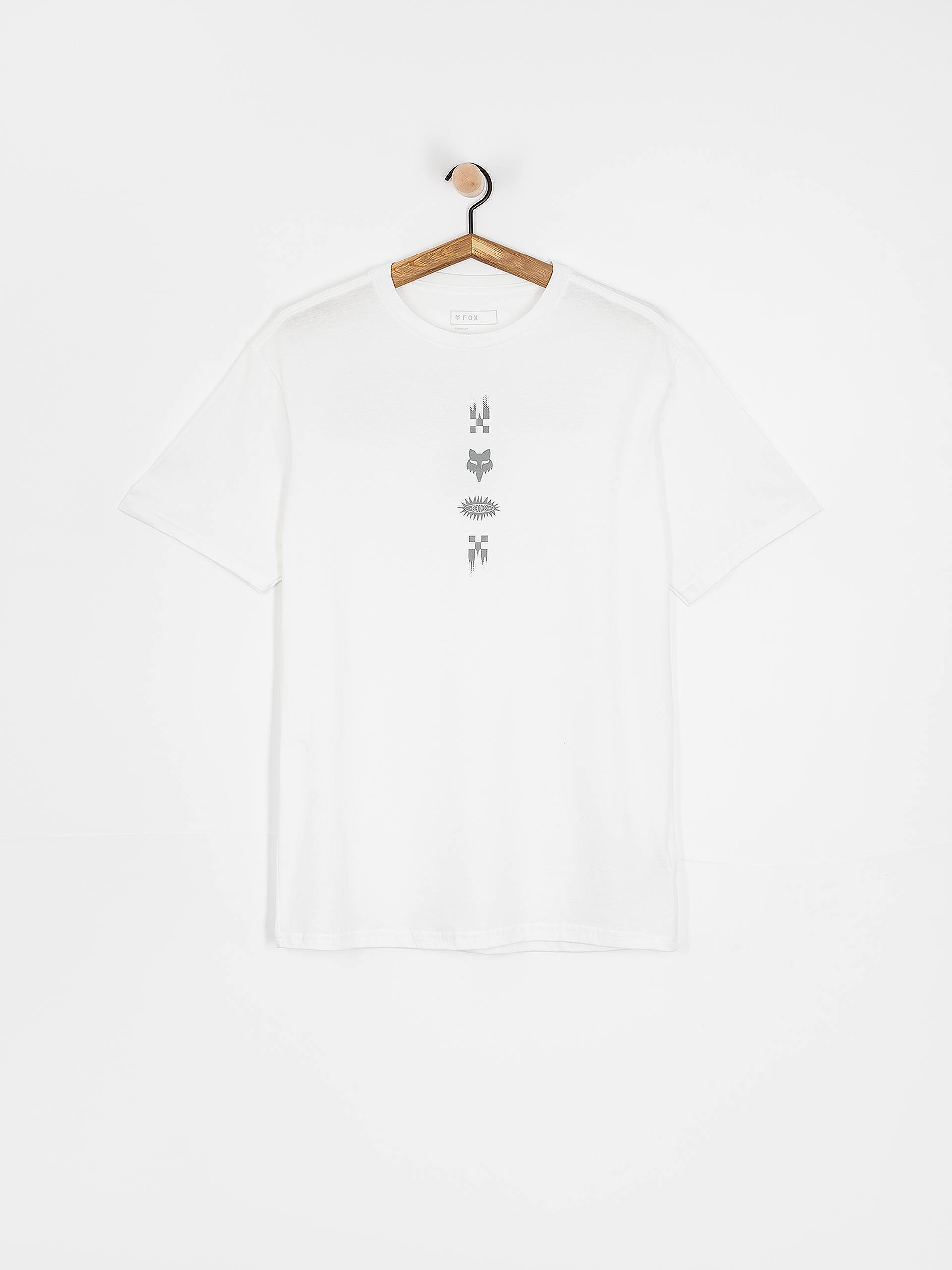 Tricou Fox Checkered (optic white)