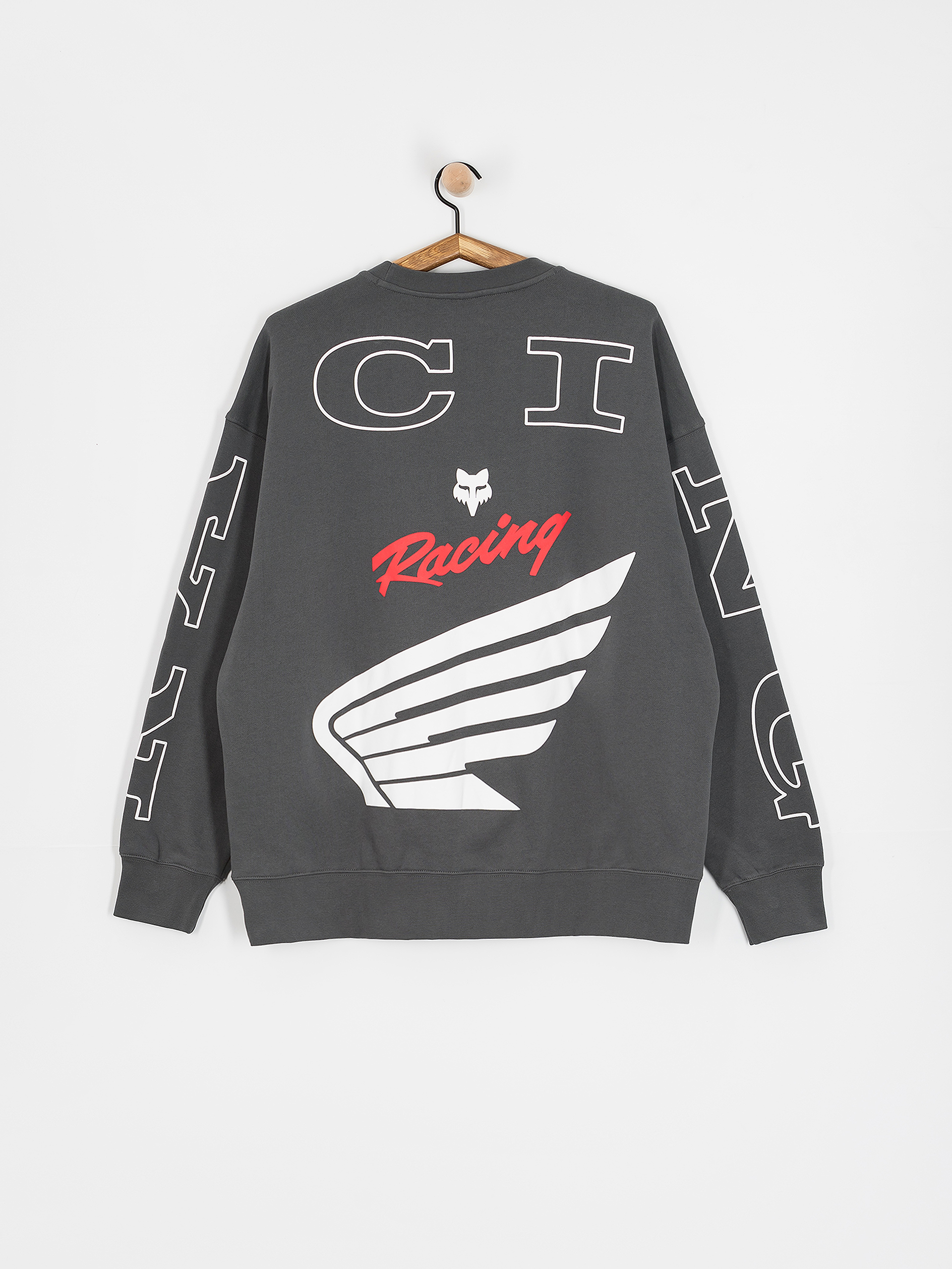 Hanorac cu glugă Fox Crew Oversized HD (dark shadow)