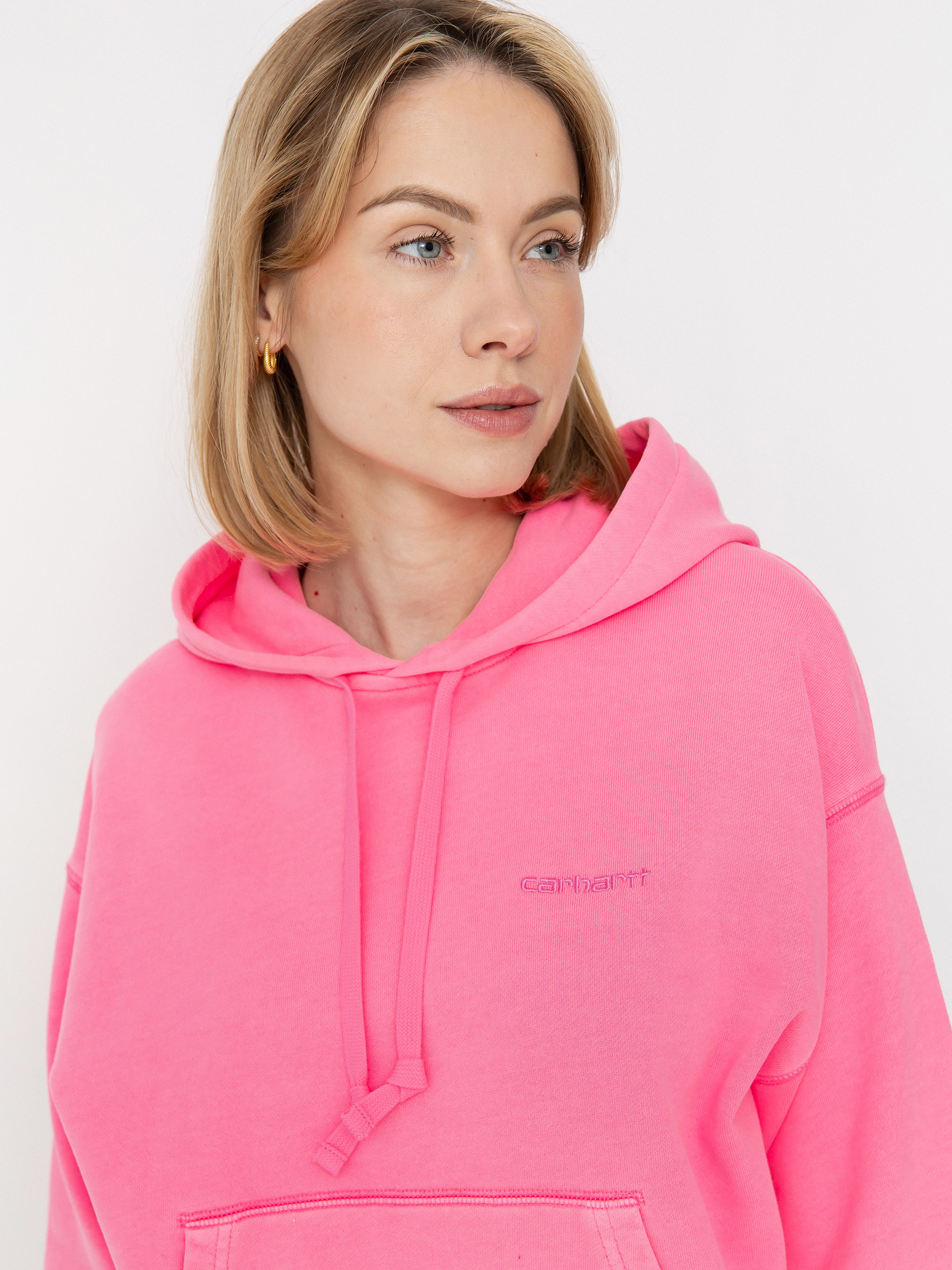 Hanorac cu glugă Carhartt WIP Lumo HD Wmn (lumo pink)