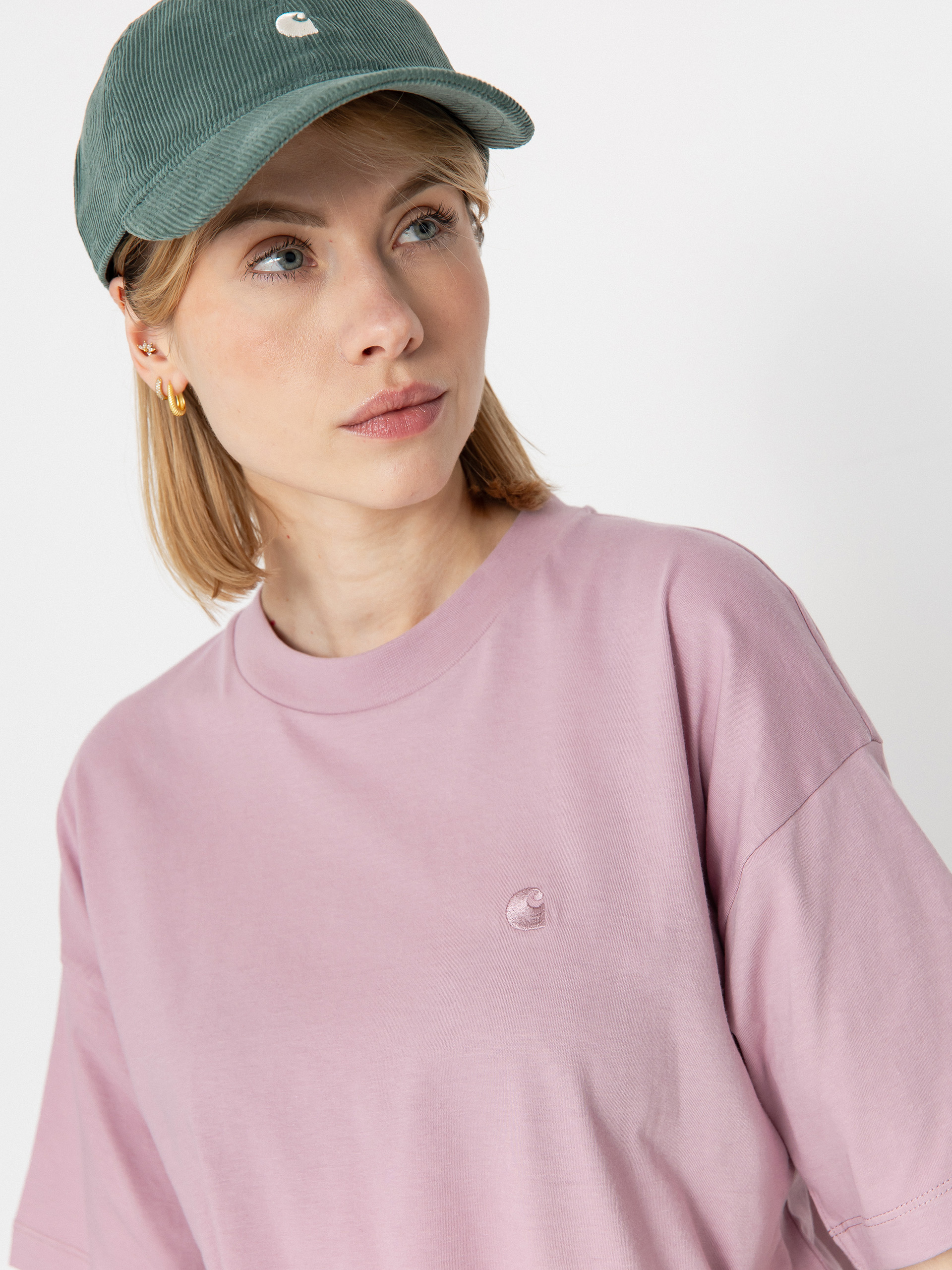 Tricou Carhartt WIP Chester Wmn (hortensia)