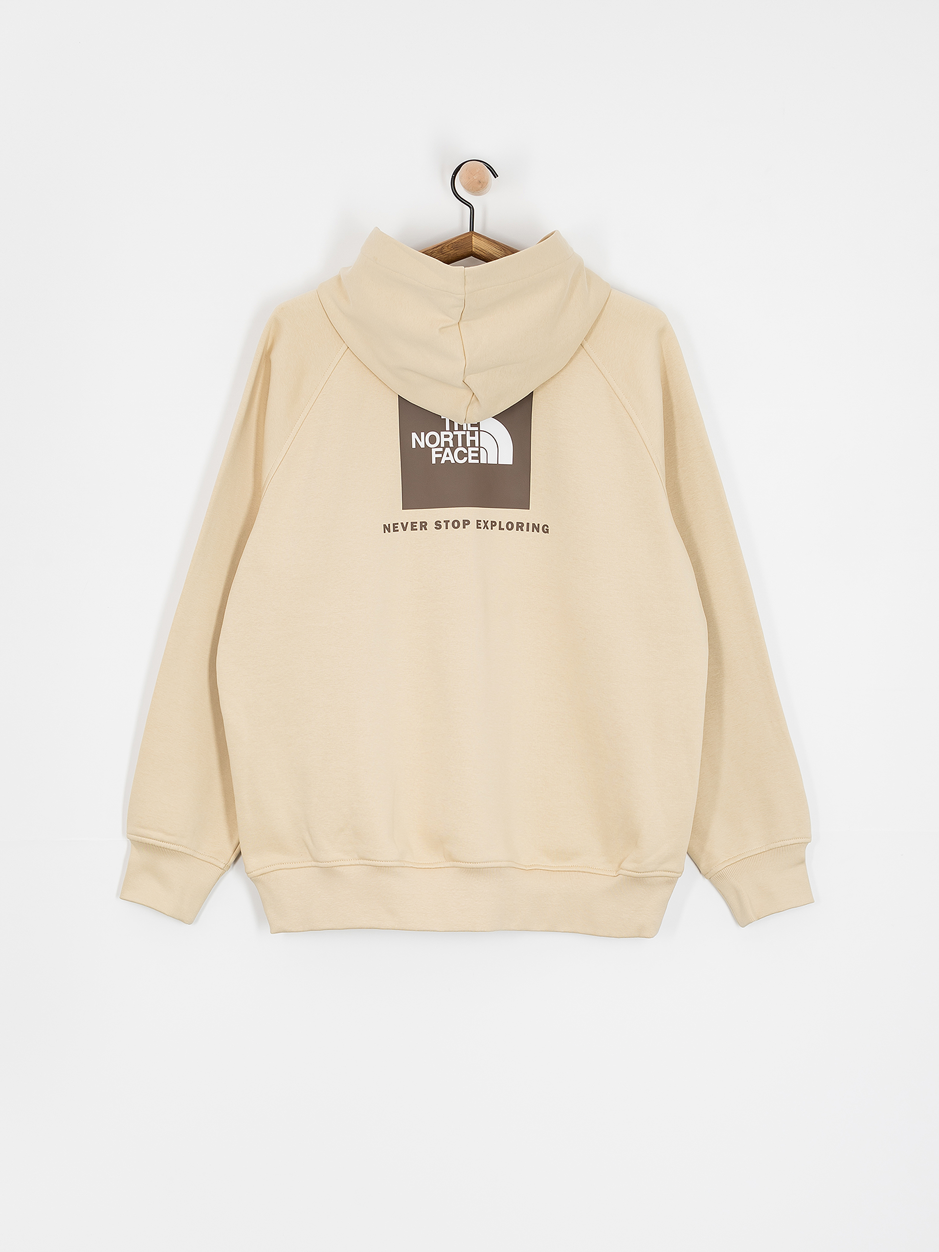 Hanorac cu glugă The North Face Raglan Box Nse HD (gravel/smokey brown)