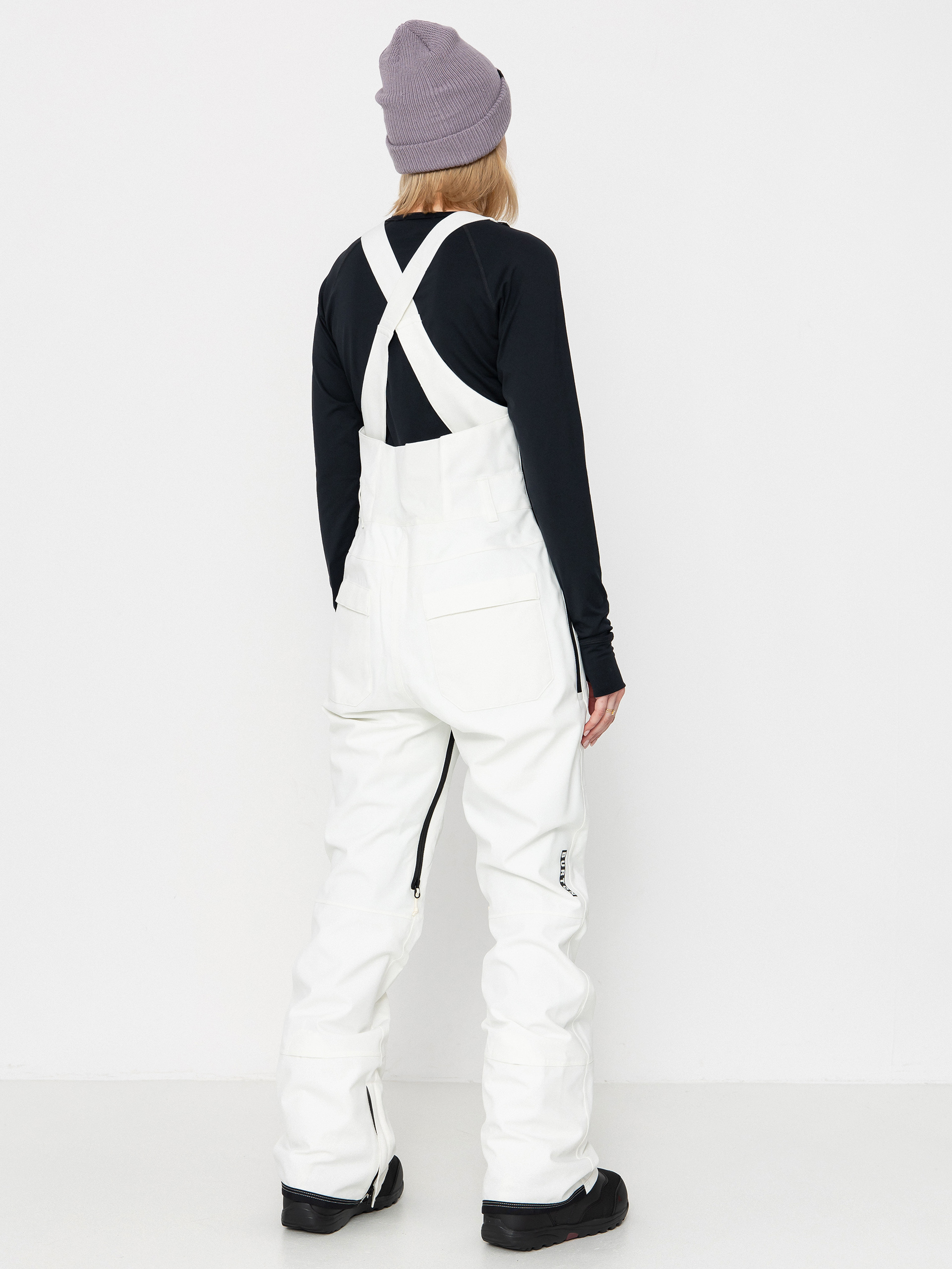 Pentru femei Pantaloni pentru snowboard Burton Avalon Stretch Bib (stout white)