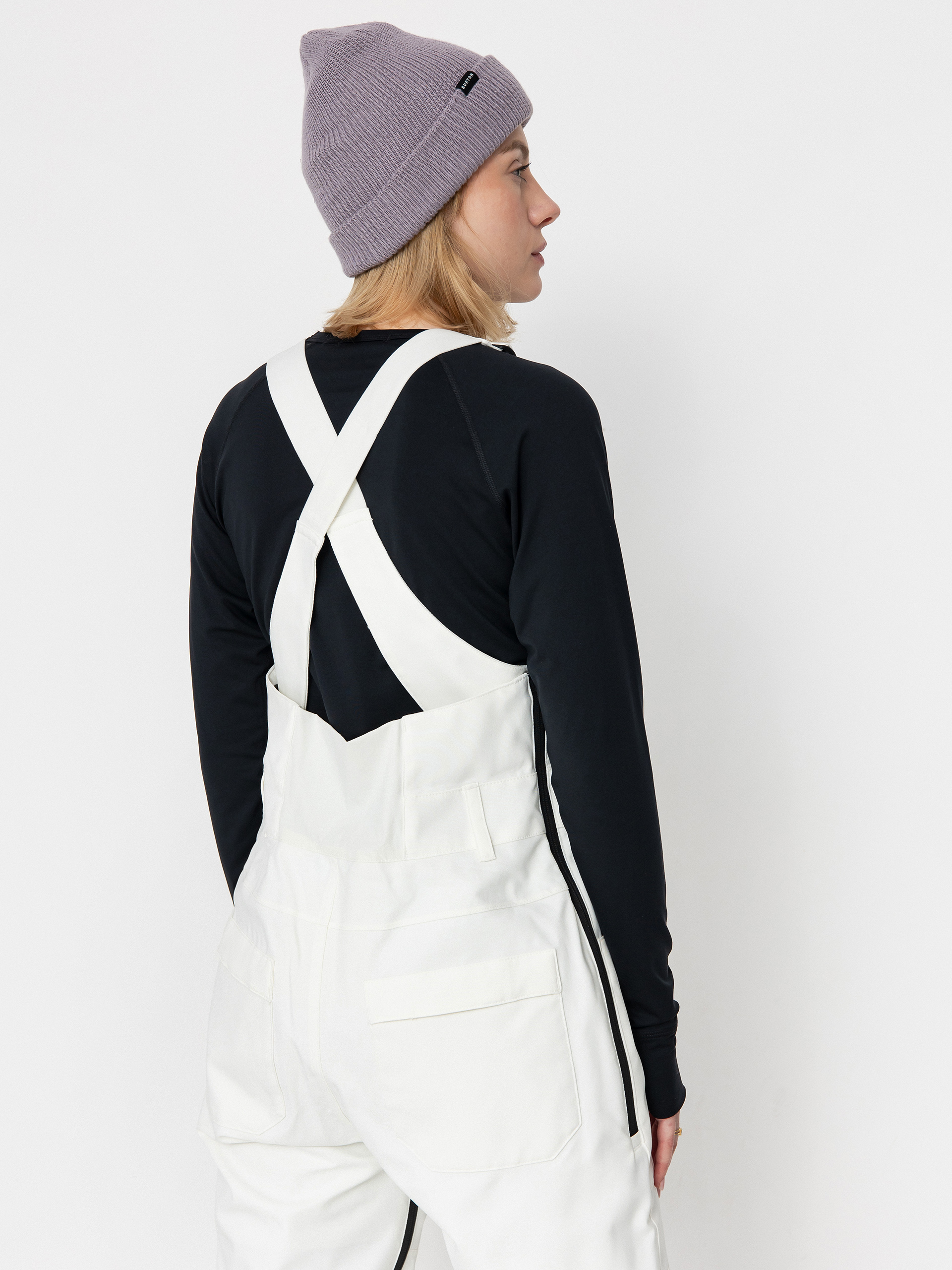 Pentru femei Pantaloni pentru snowboard Burton Avalon Stretch Bib (stout white)