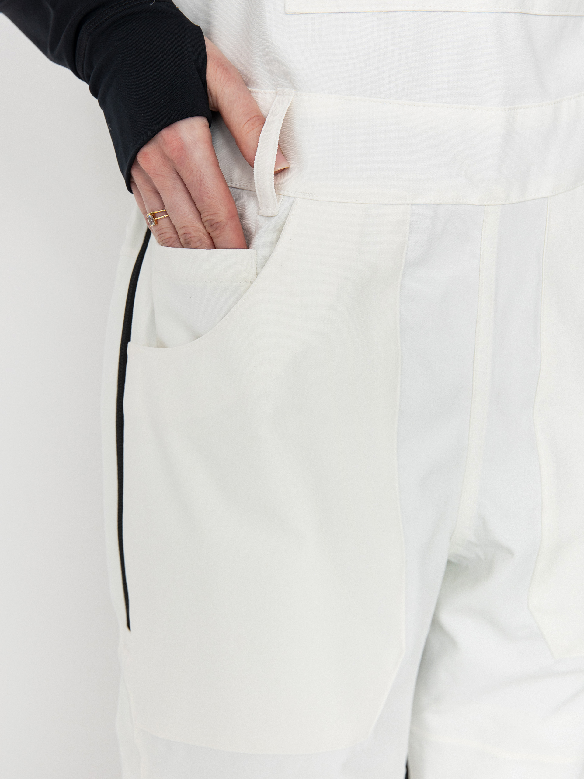 Pentru femei Pantaloni pentru snowboard Burton Avalon Stretch Bib (stout white)