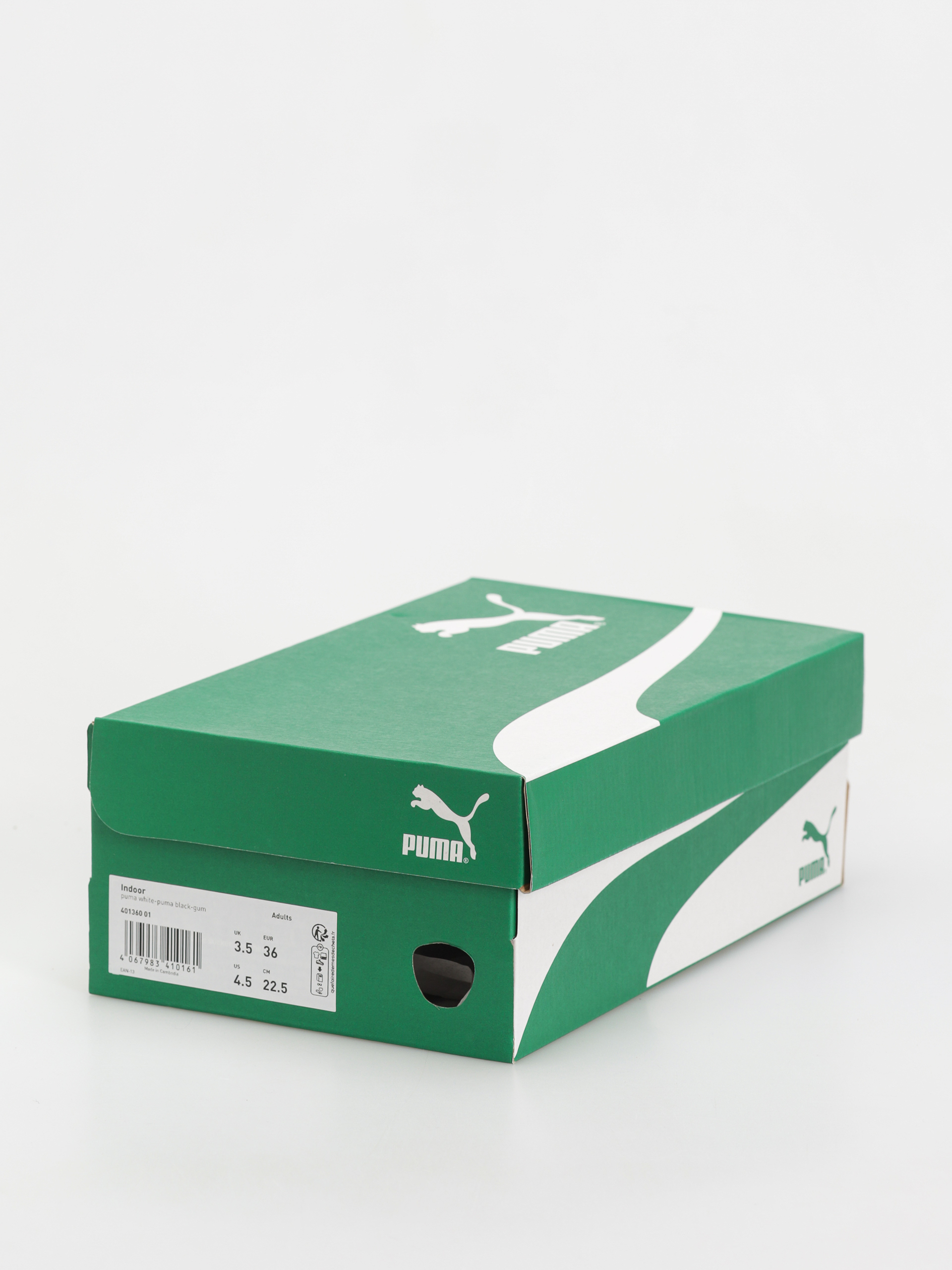 Pantofi Puma Indoor (puma white puma black gum)