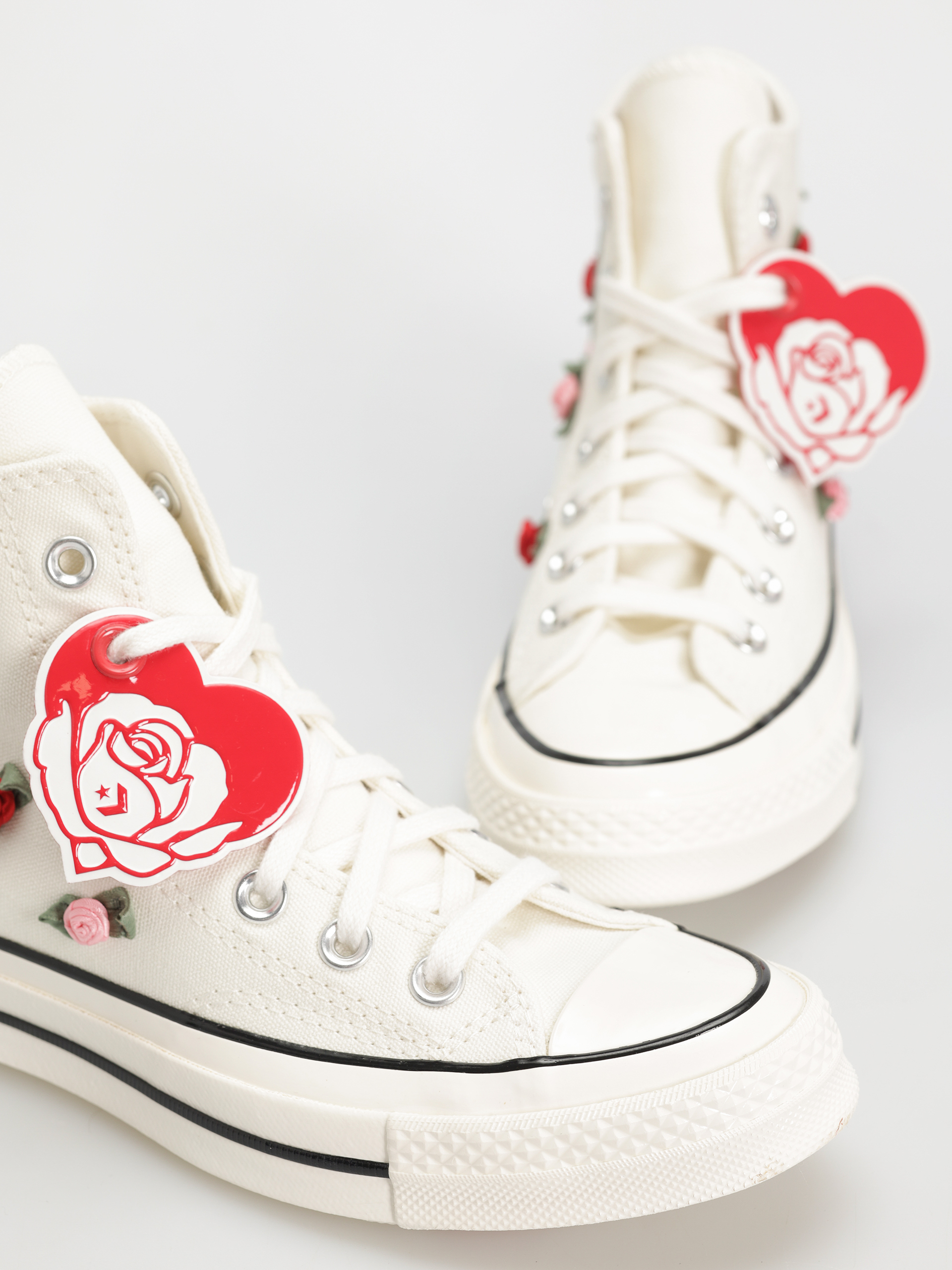 Teniși Converse Chuck 70 Hi (egret/red/lt jellyfish jitter)