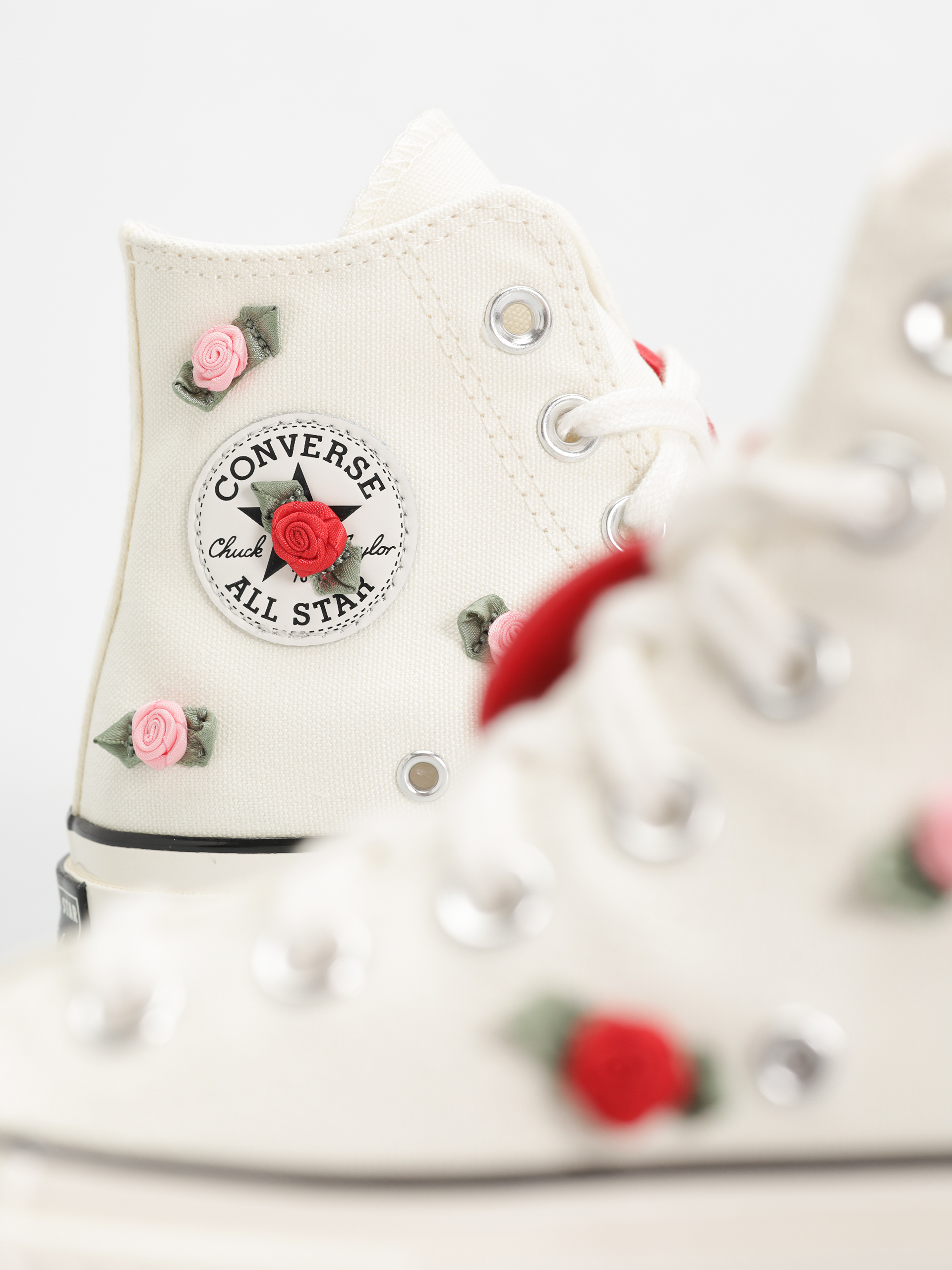 Teniși Converse Chuck 70 Hi (egret/red/lt jellyfish jitter)