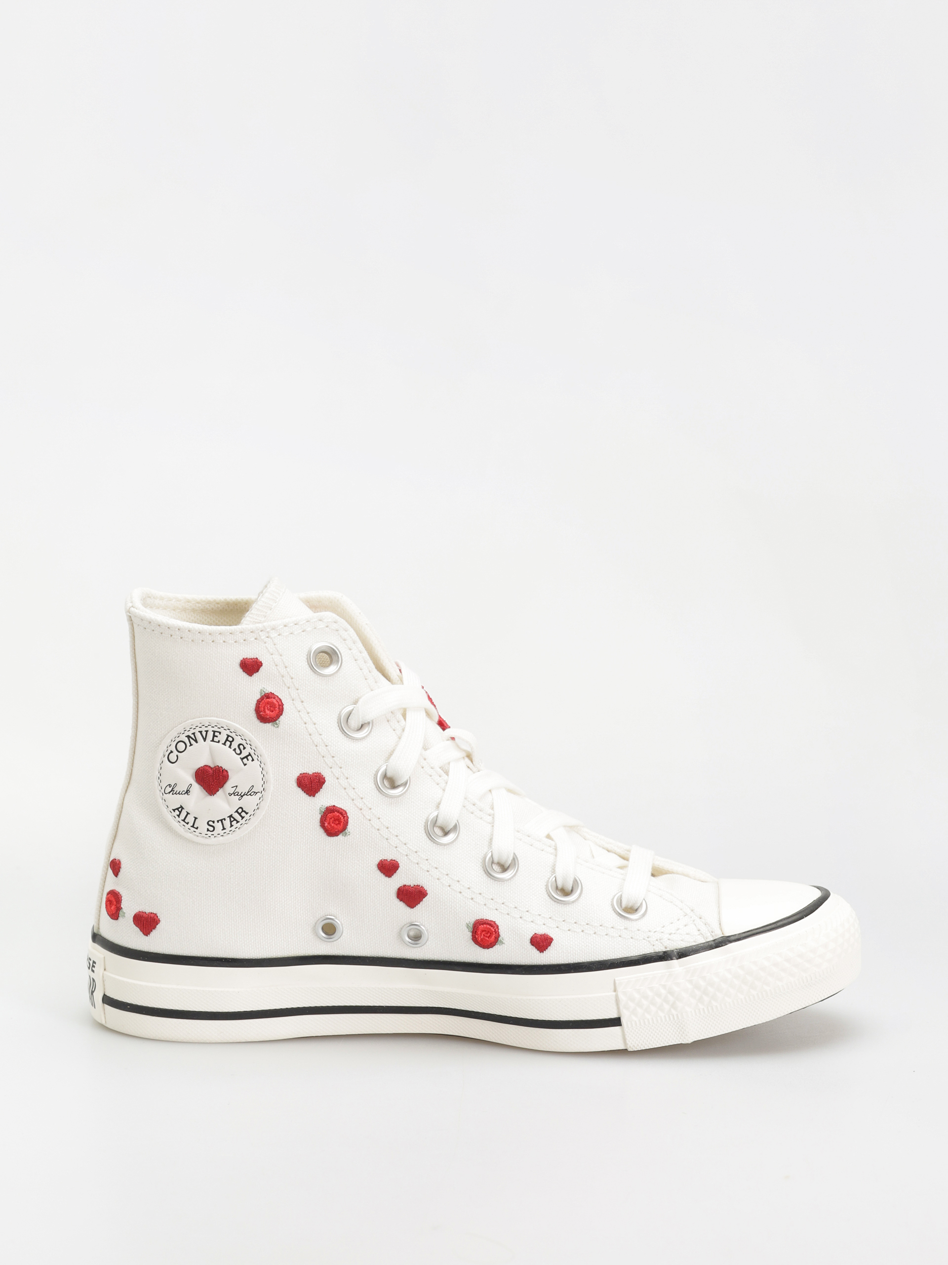 Teniși Converse Chuck Taylor All Star Hi Wmn (vintage white/red/egret)