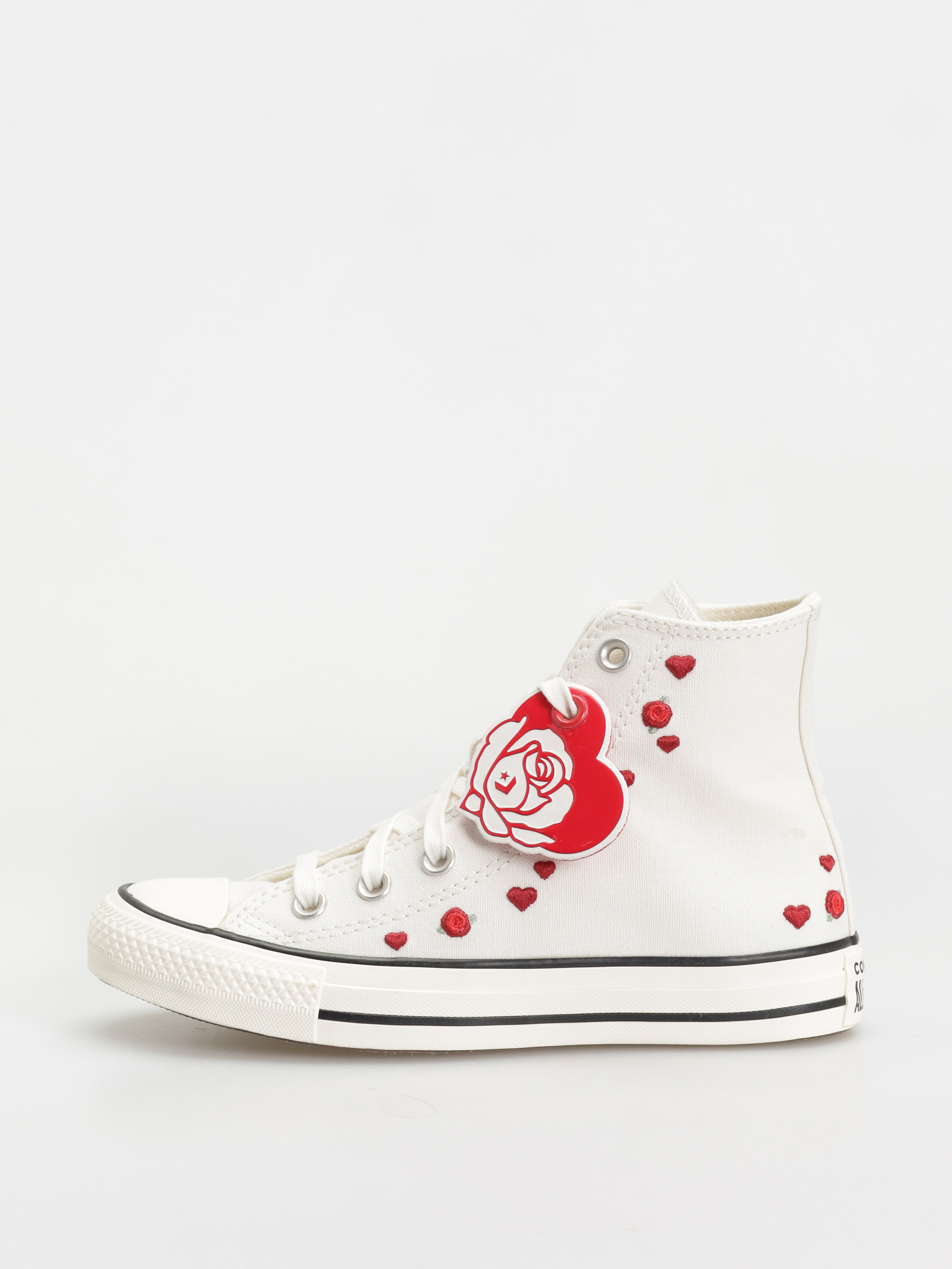 Teniși Converse Chuck Taylor All Star Hi Wmn (vintage white/red/egret)