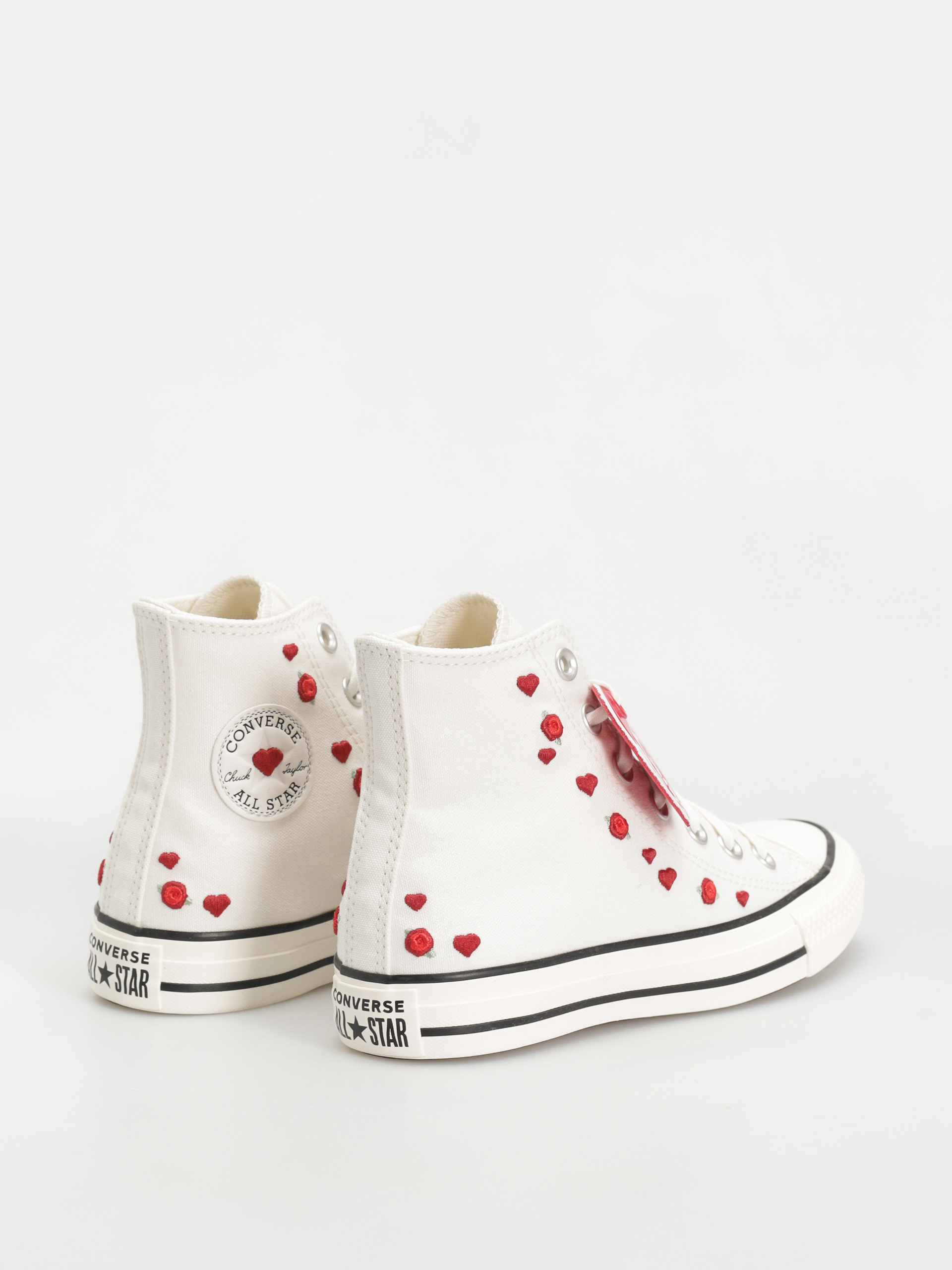 Teniși Converse Chuck Taylor All Star Hi Wmn (vintage white/red/egret)