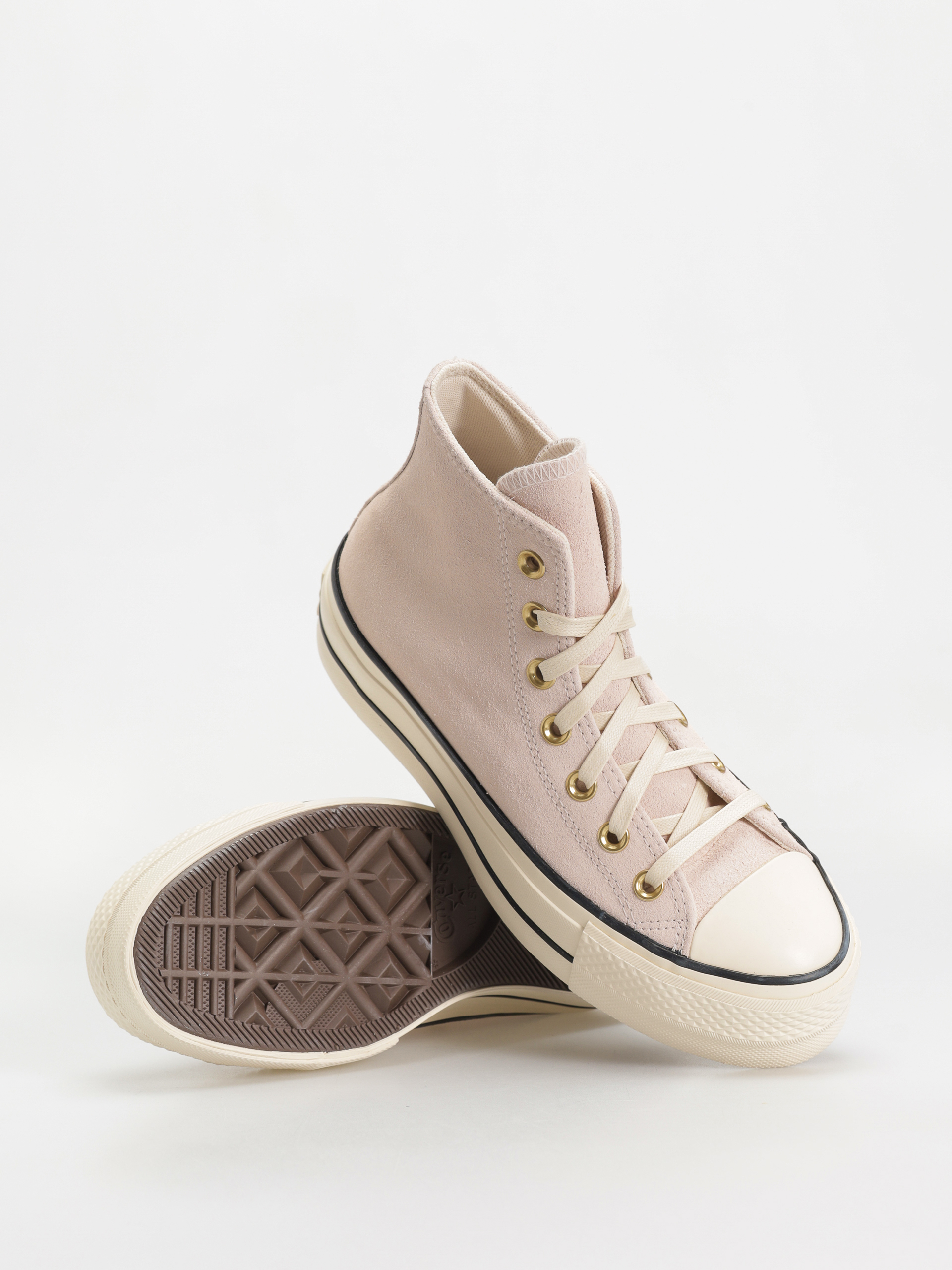 Teniși Converse Chuck Taylor All Star Lift Hi Wmn (pale petal/natural ivory/black)