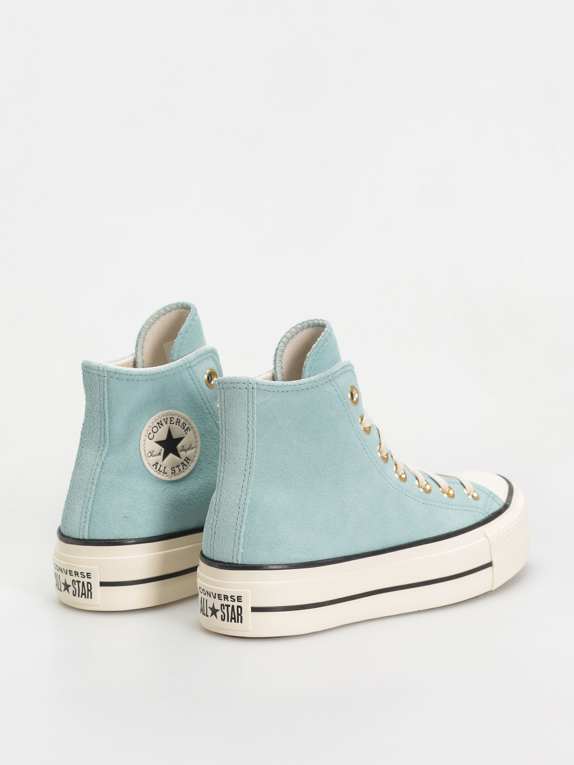 Teniși Converse Chuck Taylor All Star Lift Hi Wmn (vernal pool/natural ivory)