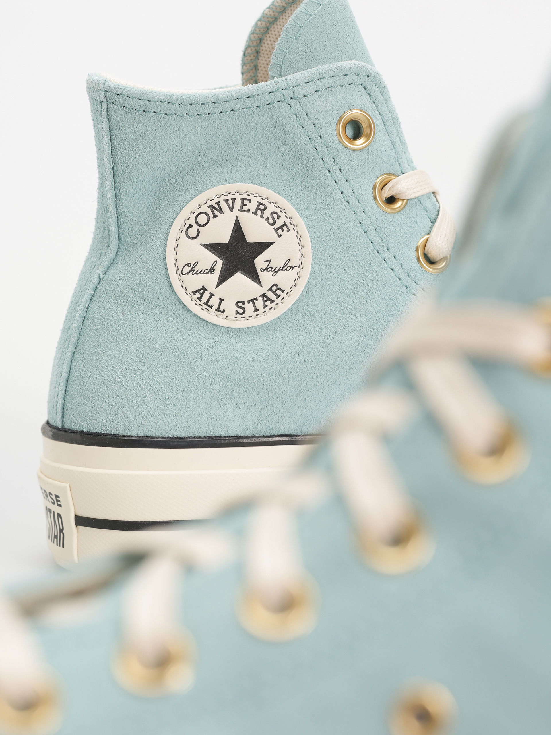 Teniși Converse Chuck Taylor All Star Lift Hi Wmn (vernal pool/natural ivory)