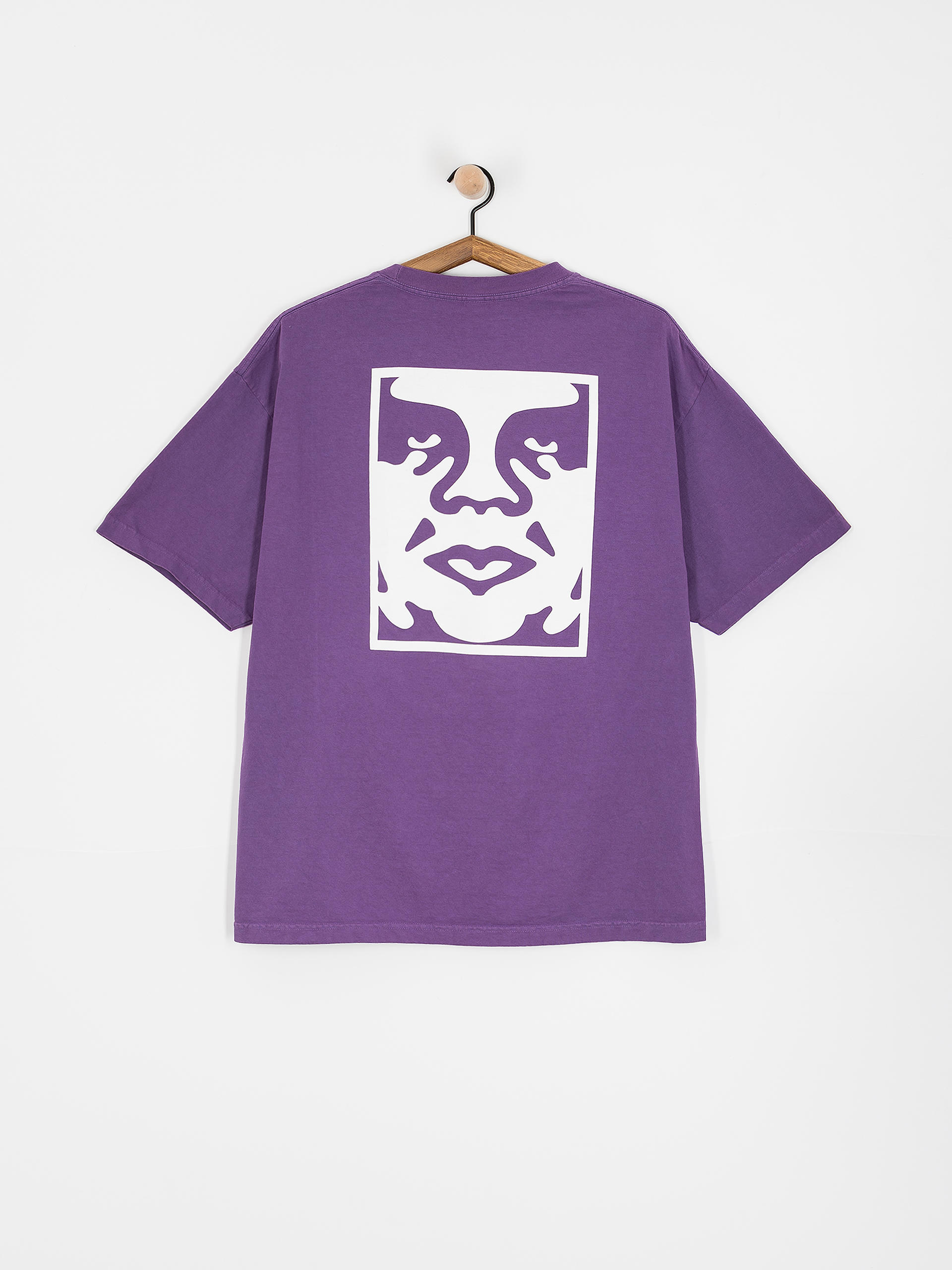 Tricou OBEY Bold Icon Face (pigment imperial purple)