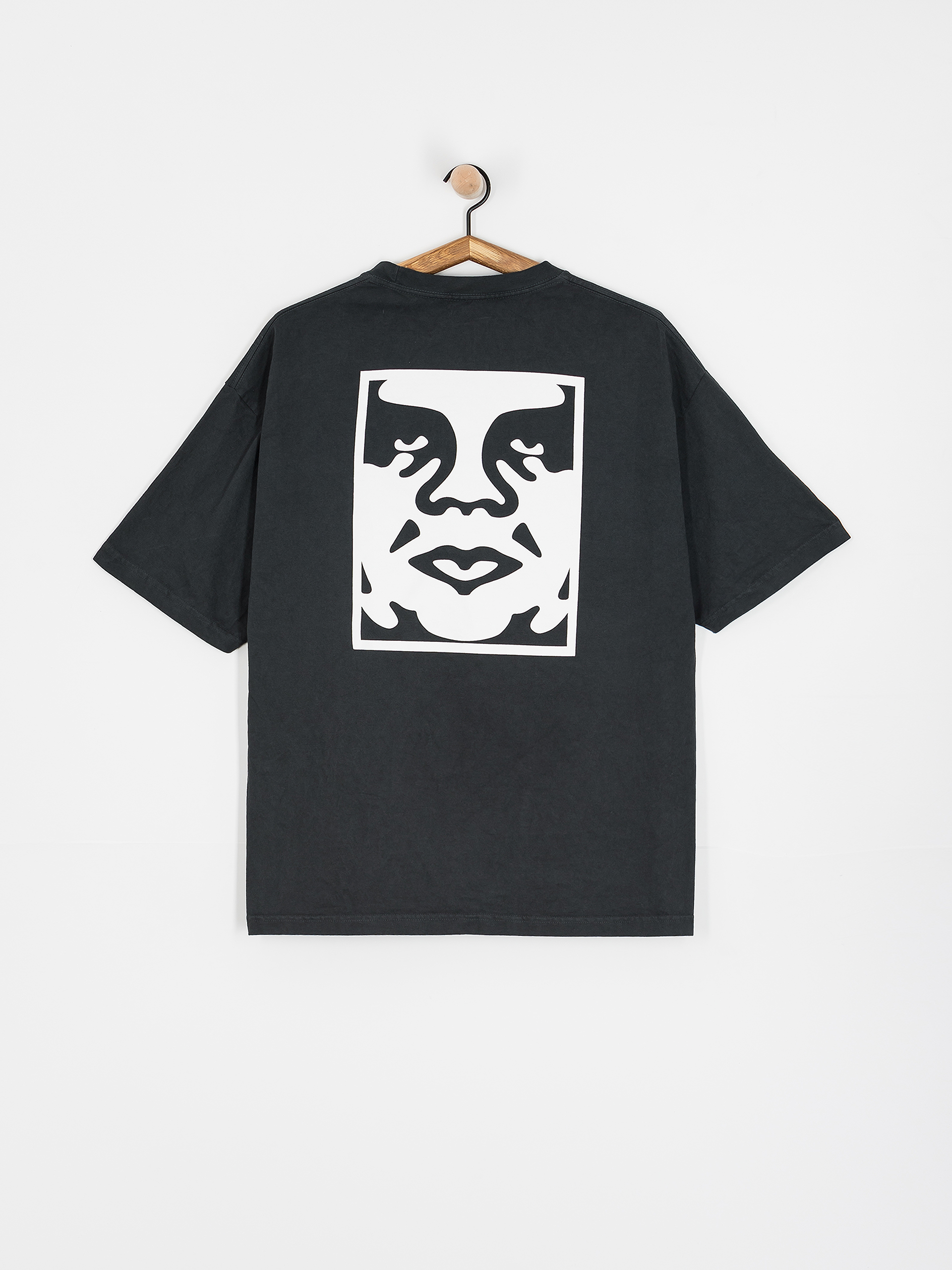 Tricou OBEY Bold Icon Face (pigment true vintage black)