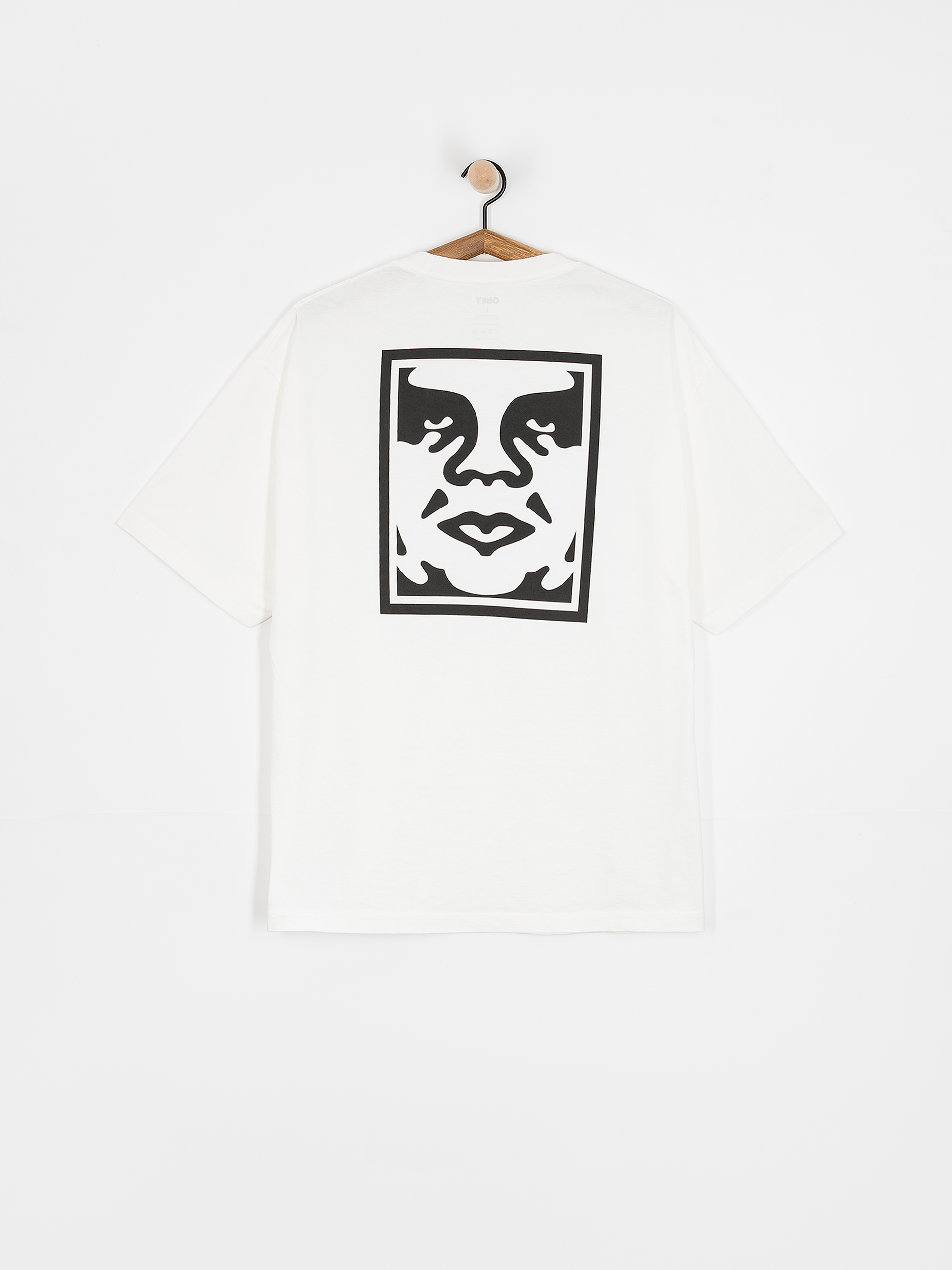 Tricou OBEY Bold Icon Face (pigment vintage white)