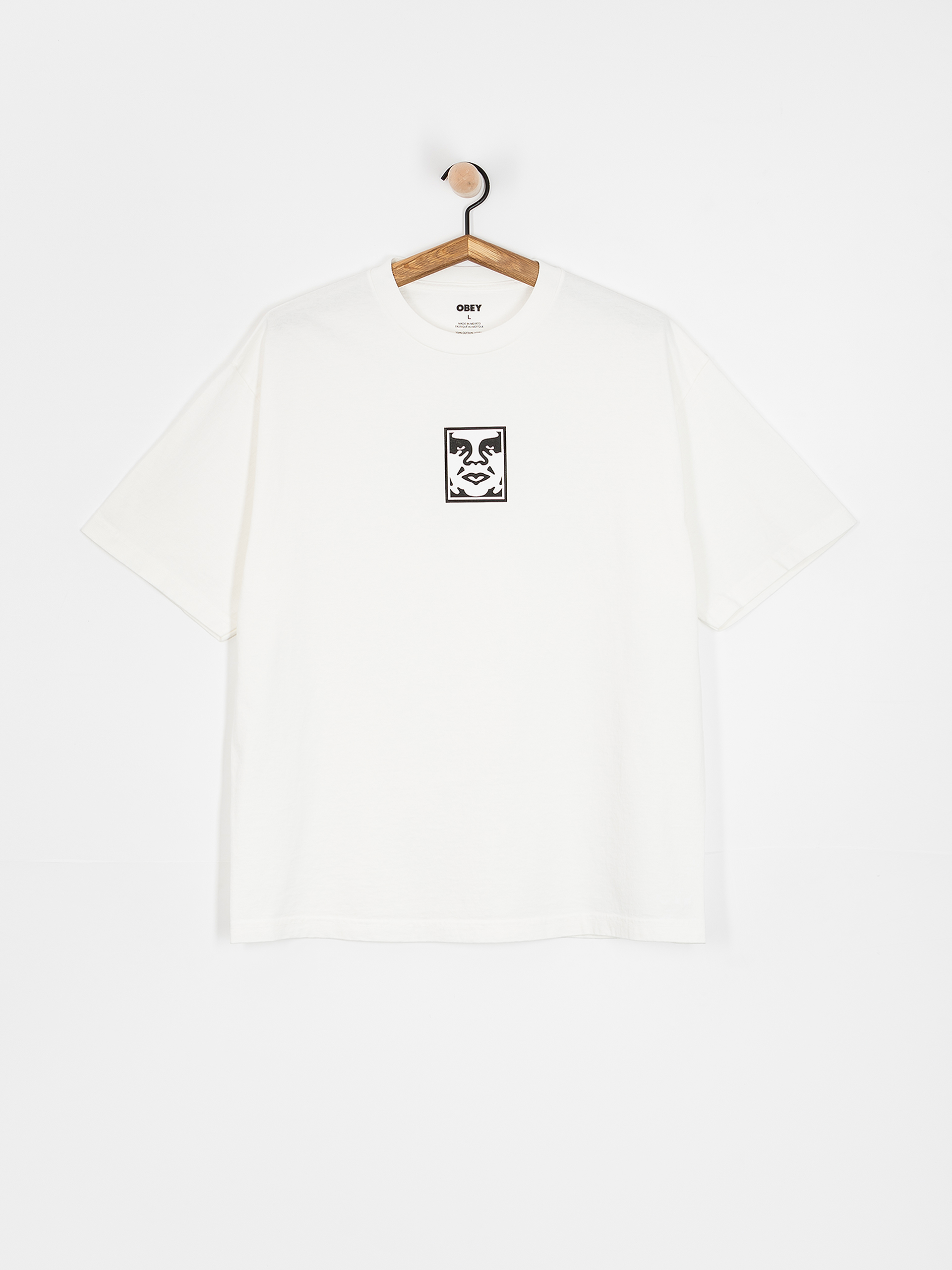 Tricou OBEY Icon Face (pigment vintage white)