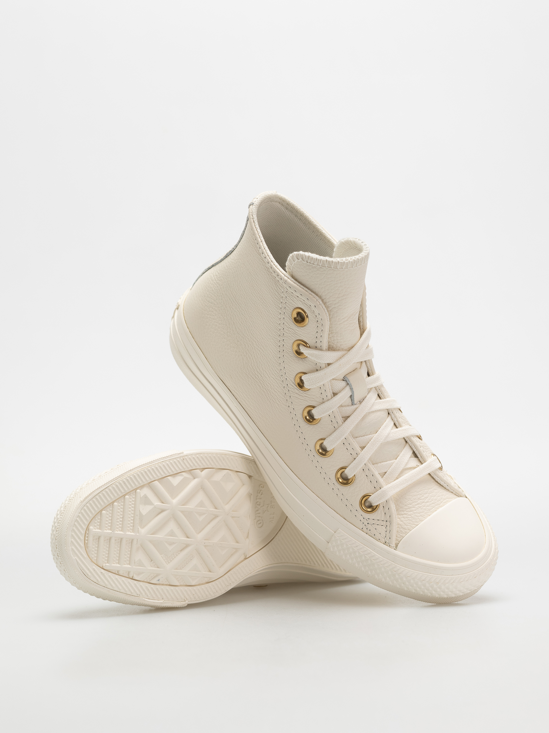 Teniși Converse Chuck Taylor All Star Hi Wmn (egret/egret/gold)
