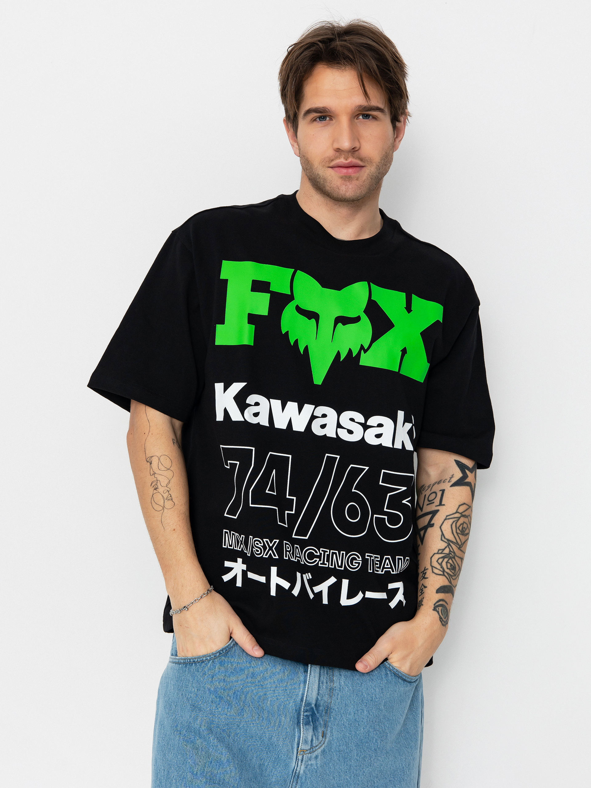 Tricou Fox Kawi Oversized (black)