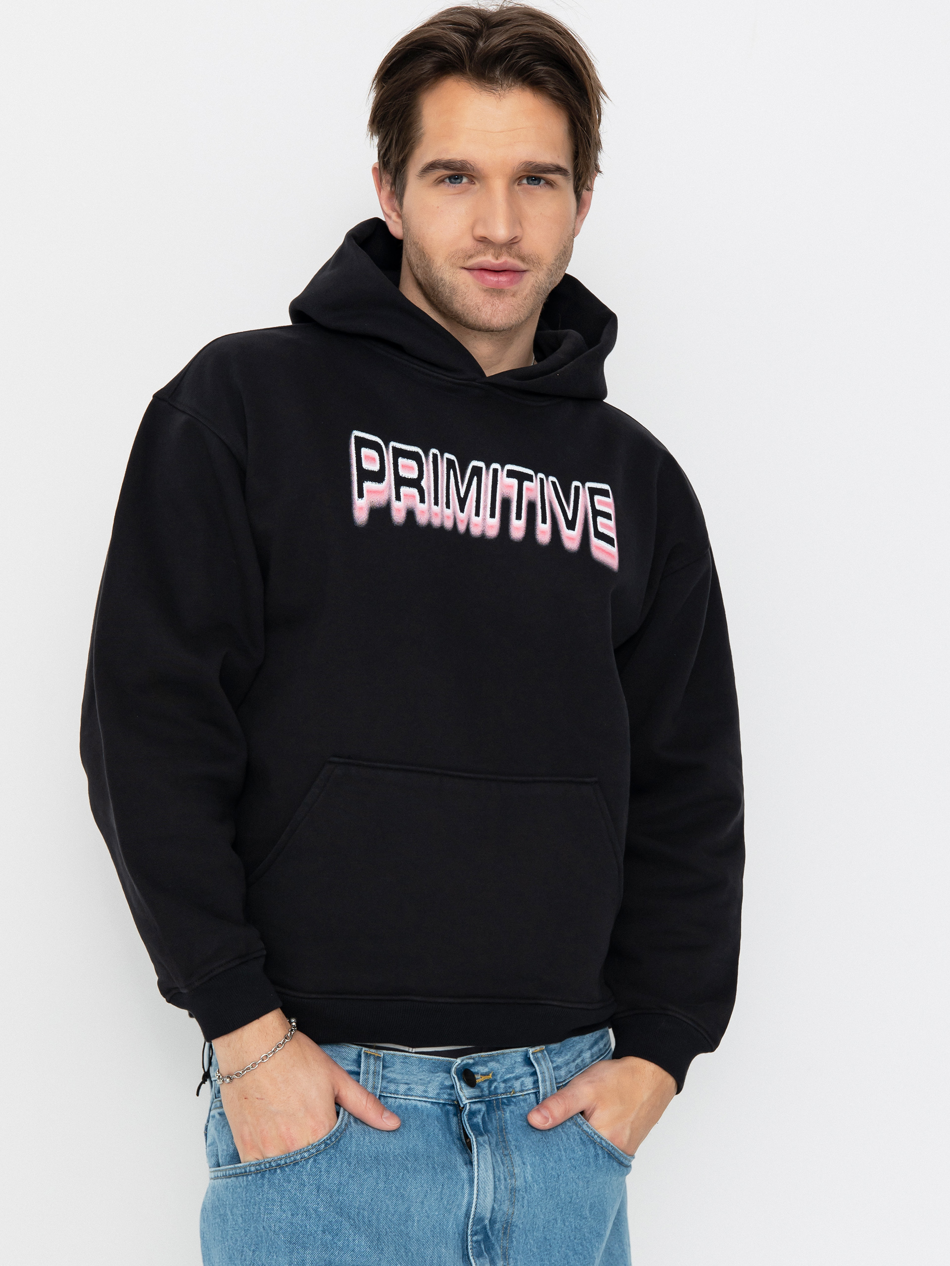 Hanorac cu glugă Primitive Headline HD (black)