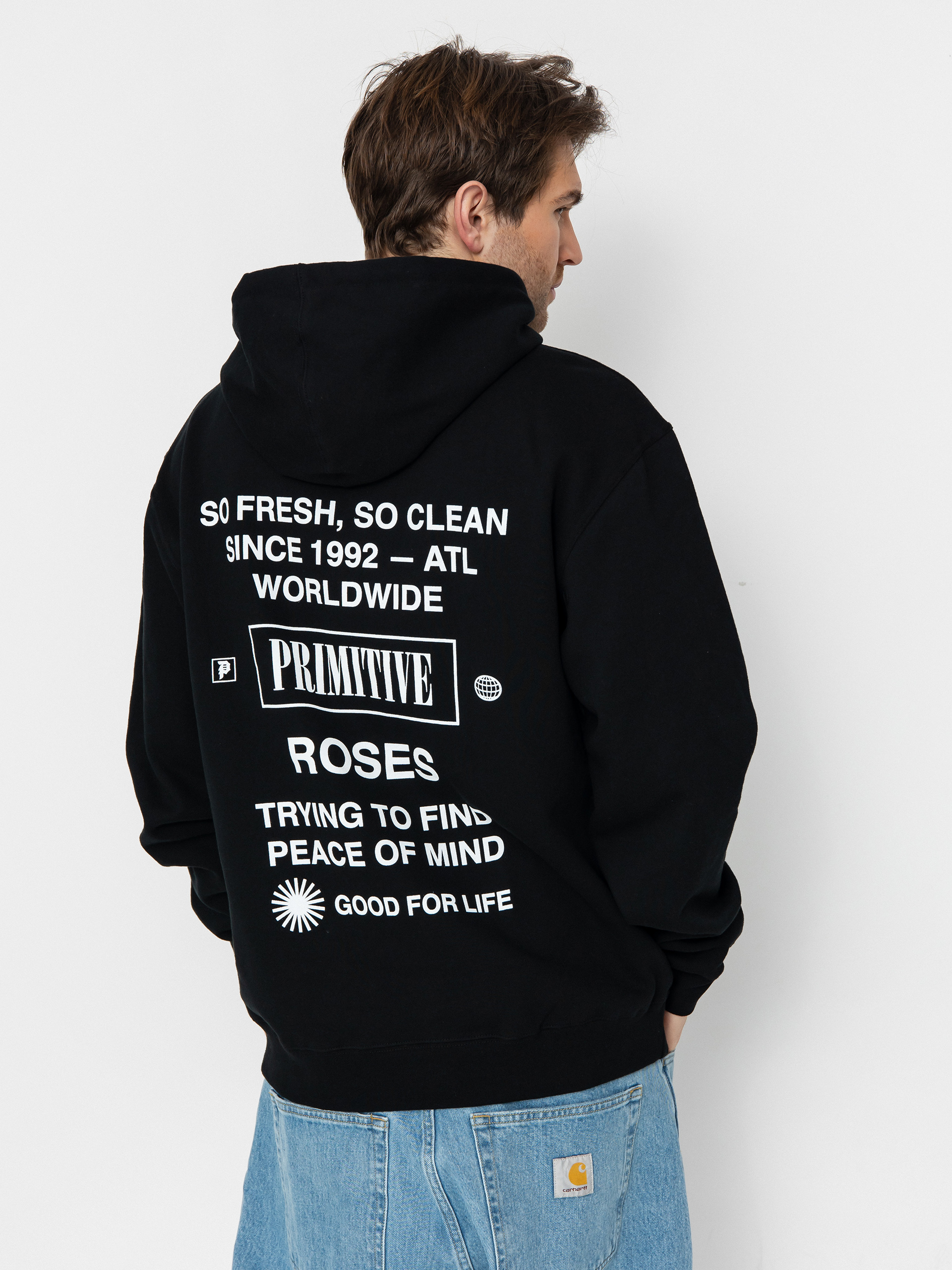 Hanorac cu glugă Primitive Stripes HD